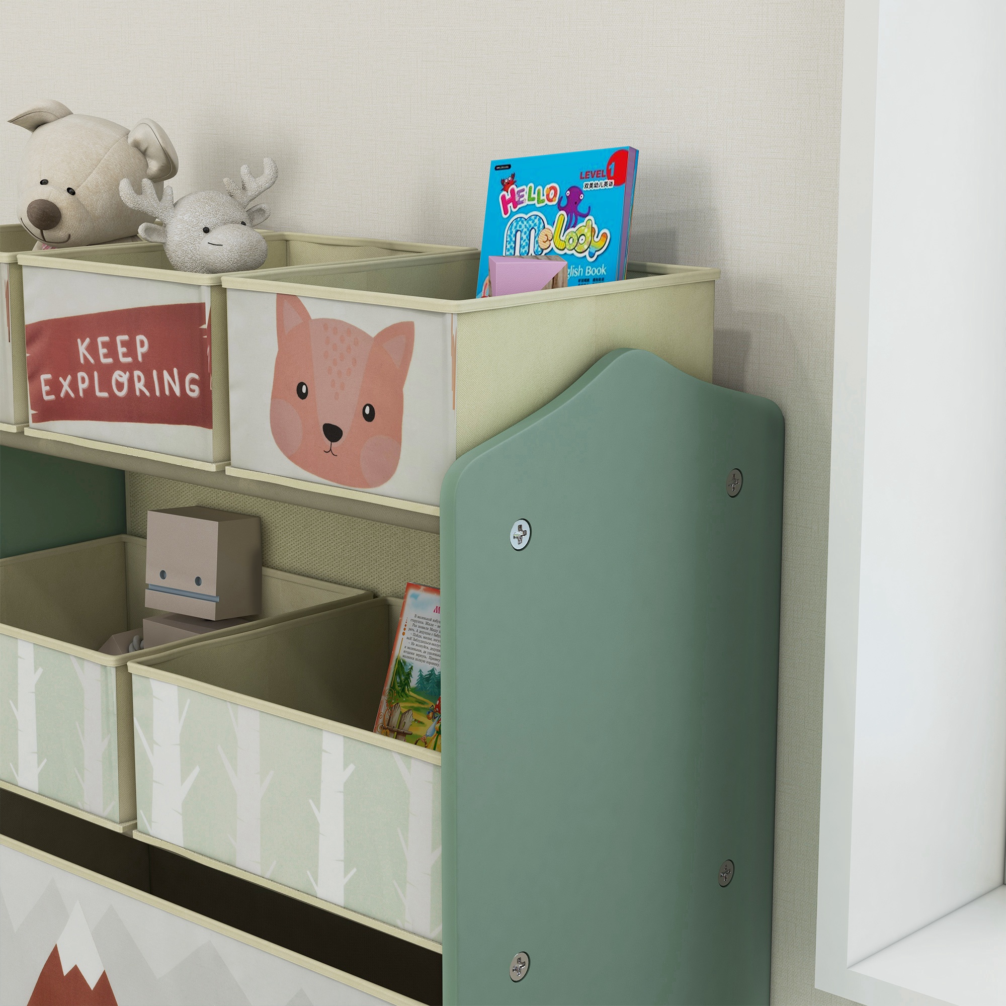Kids Storage Unit,Toy Organiser,with Six Fabric Bins,for — image 5