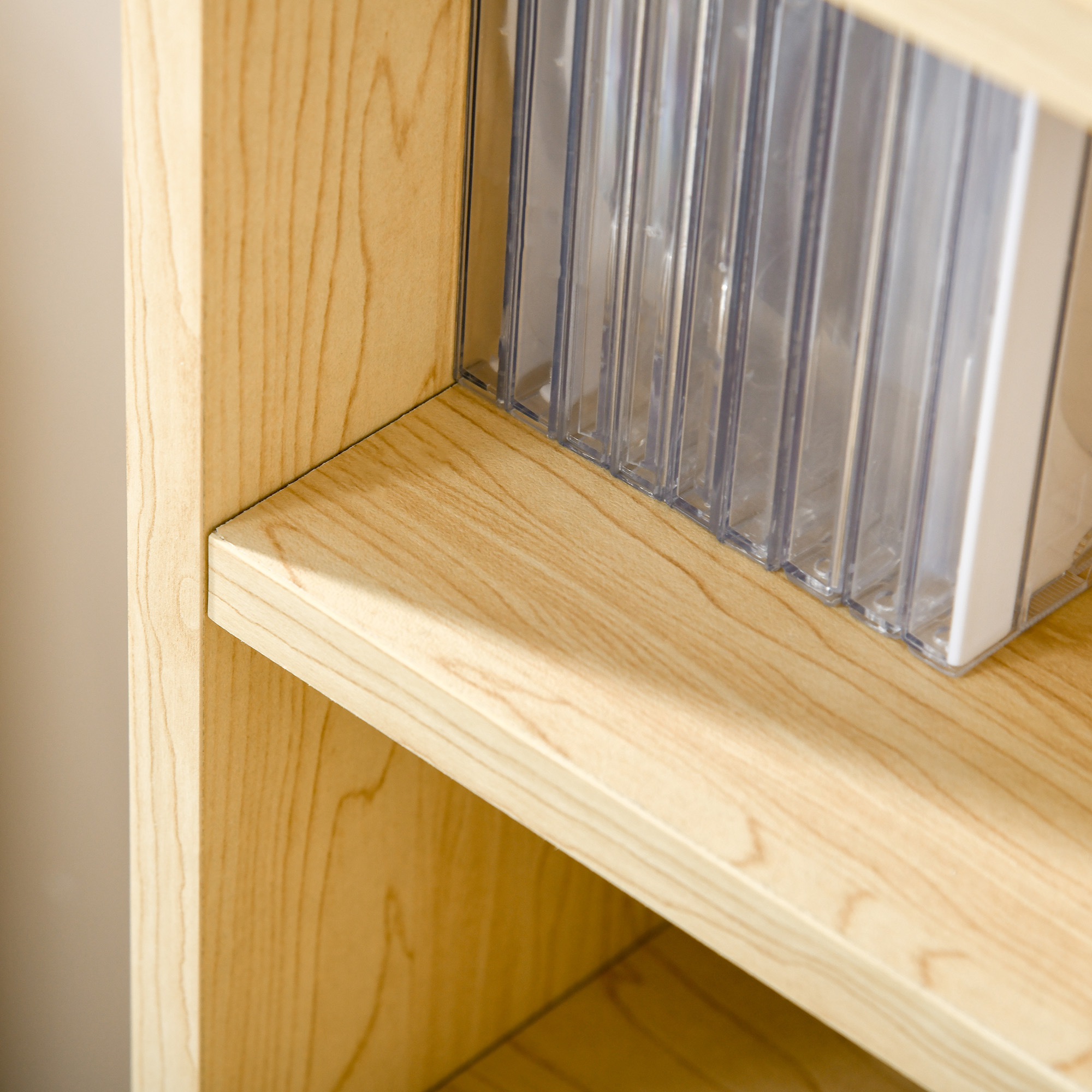 204 CD Tall Narrow Media Storage Tower-Oak Tone — image 2