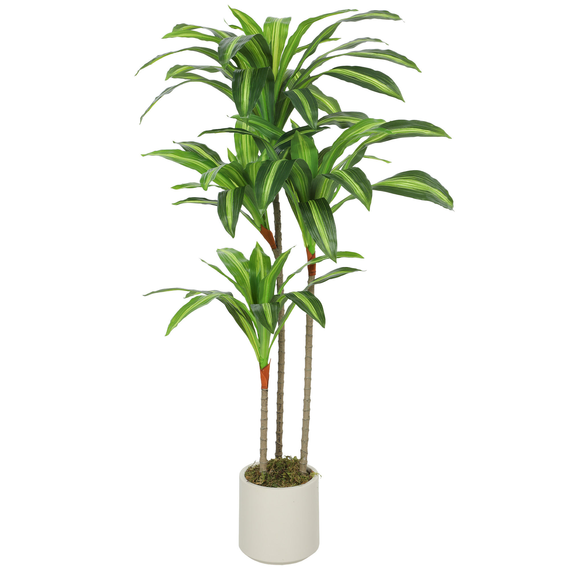 120cm Artificial Dracaena Tree With Bendable Trunks-Green