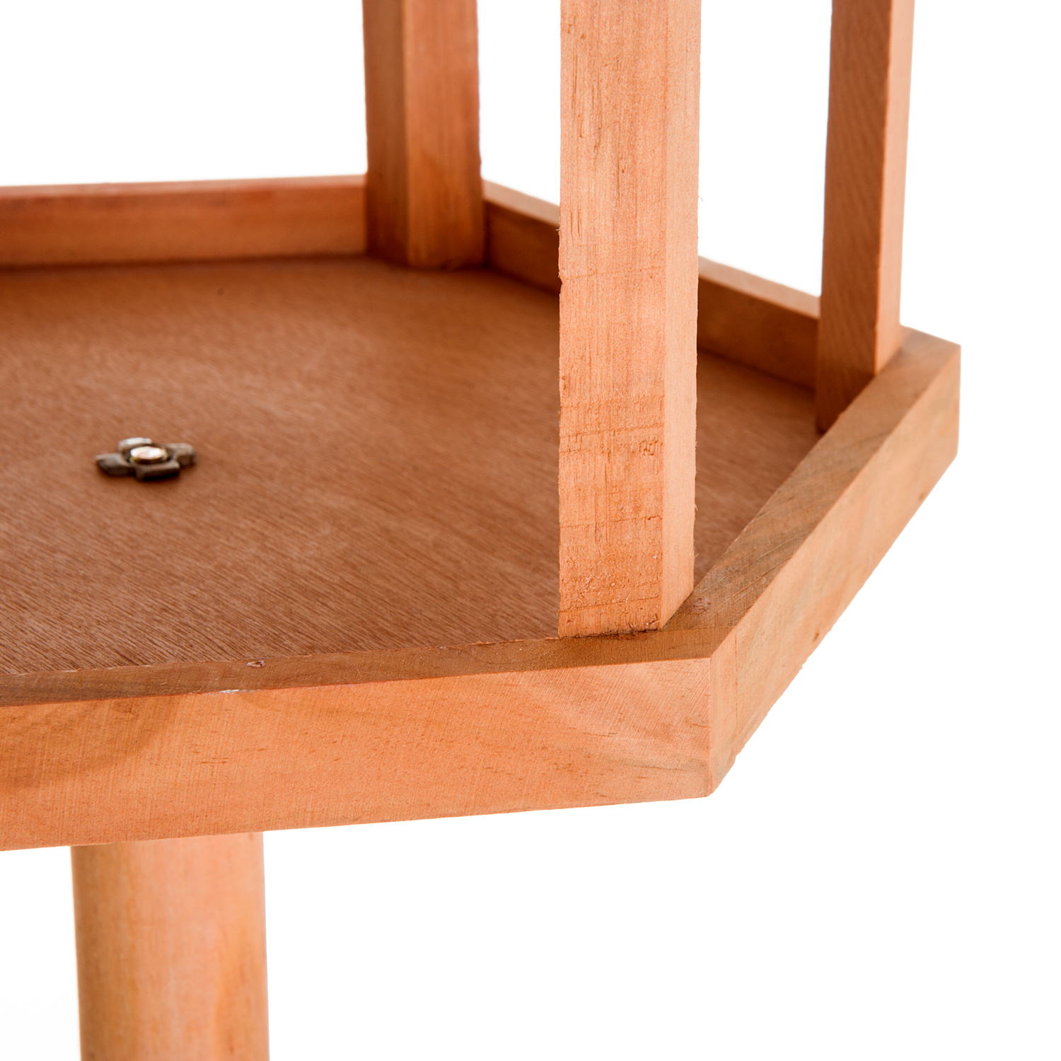 Wooden bird table for the garden feeding station,153hcm