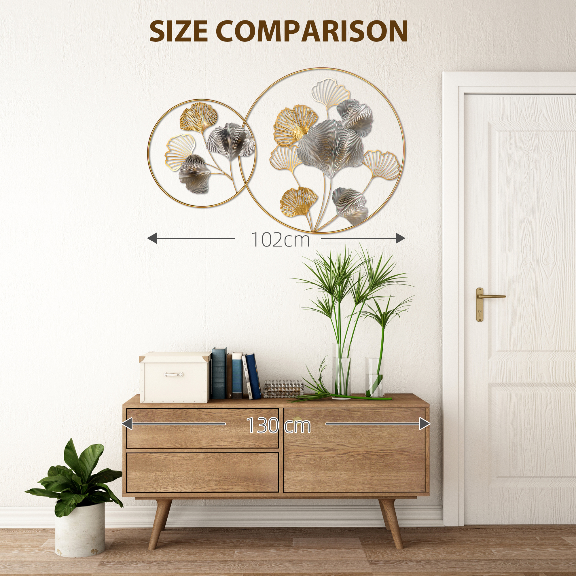 Large Metal Wall Art,Modern Hanging Wall Sculpture