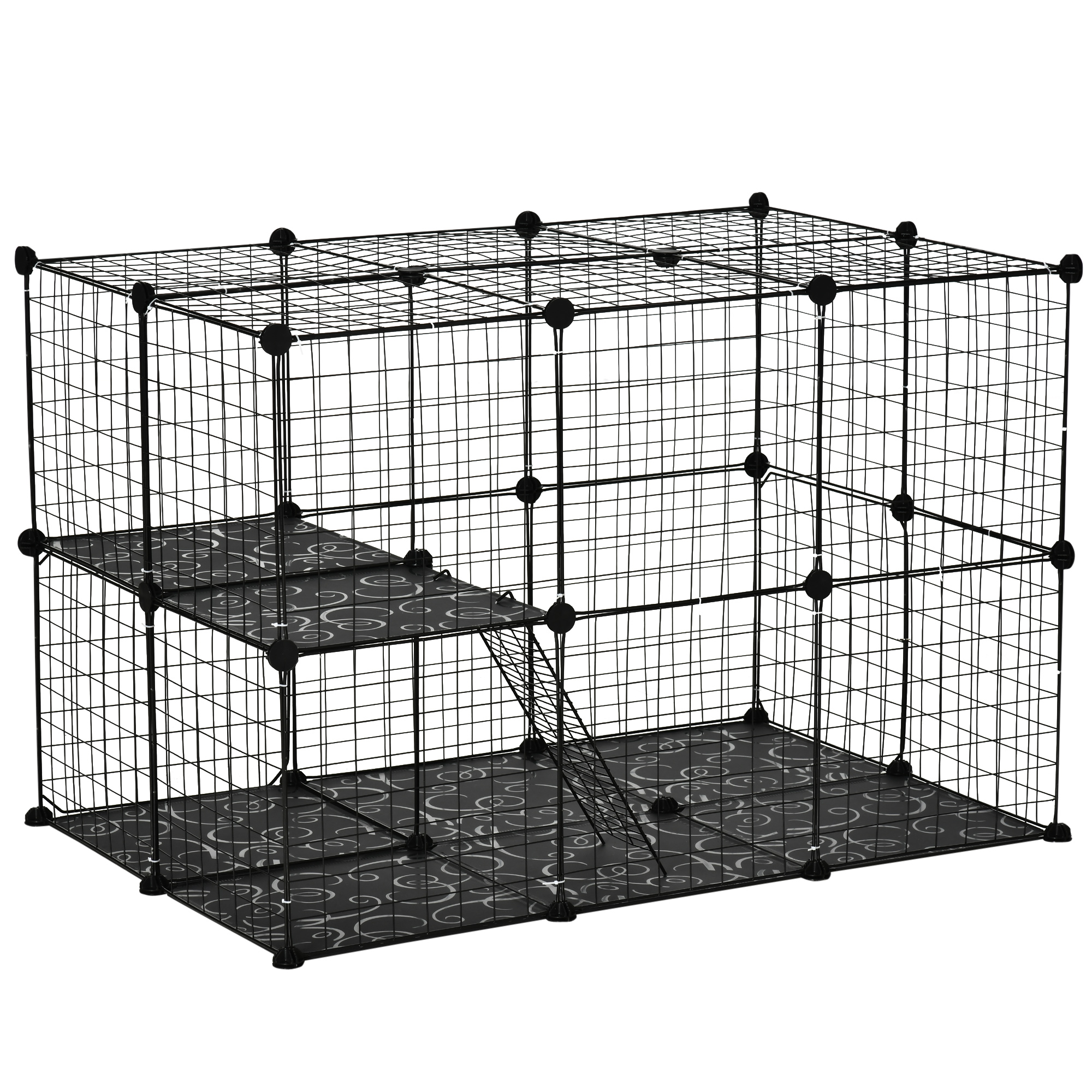 Pet Playpen DIY Small Animal Cage Enclosure Metal Wire Fence 39 Panels With 3 — image 3