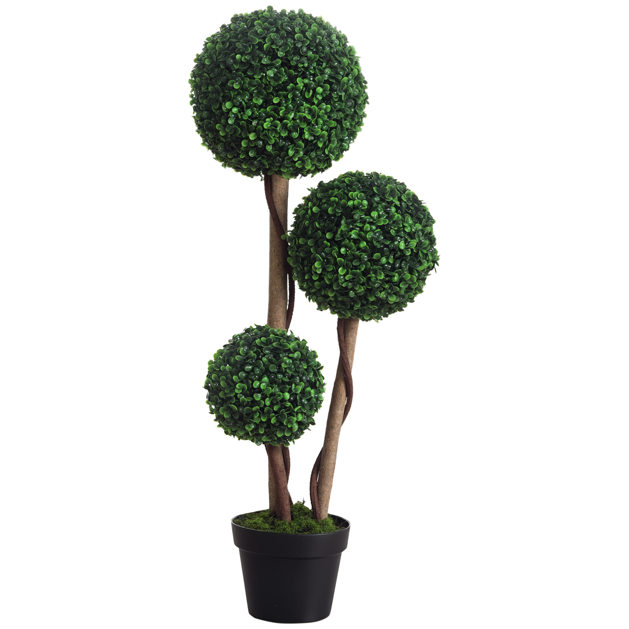 Decorative Artificial Tree Boxwood Ball Topiary In Pot,Fake Plant For Home
