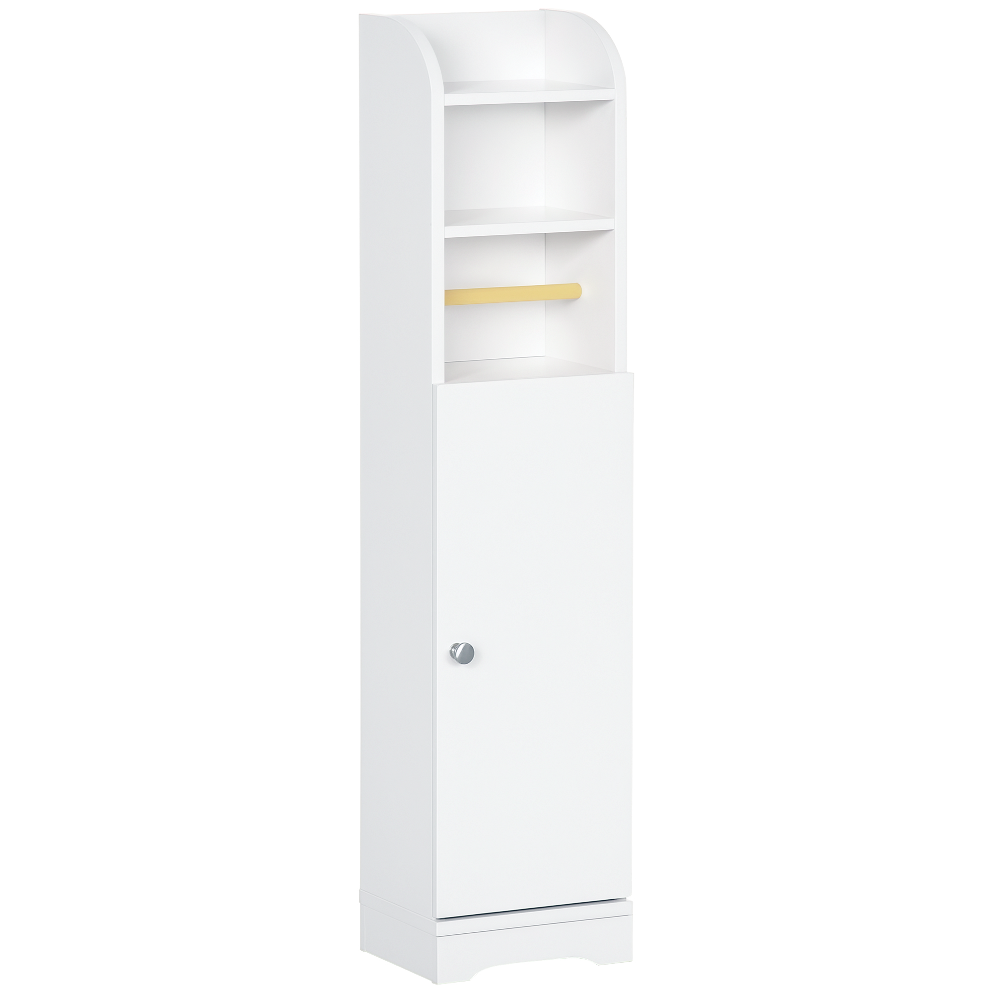 Multi-Storage Narrow Bathroom Cabinet-White — image 2