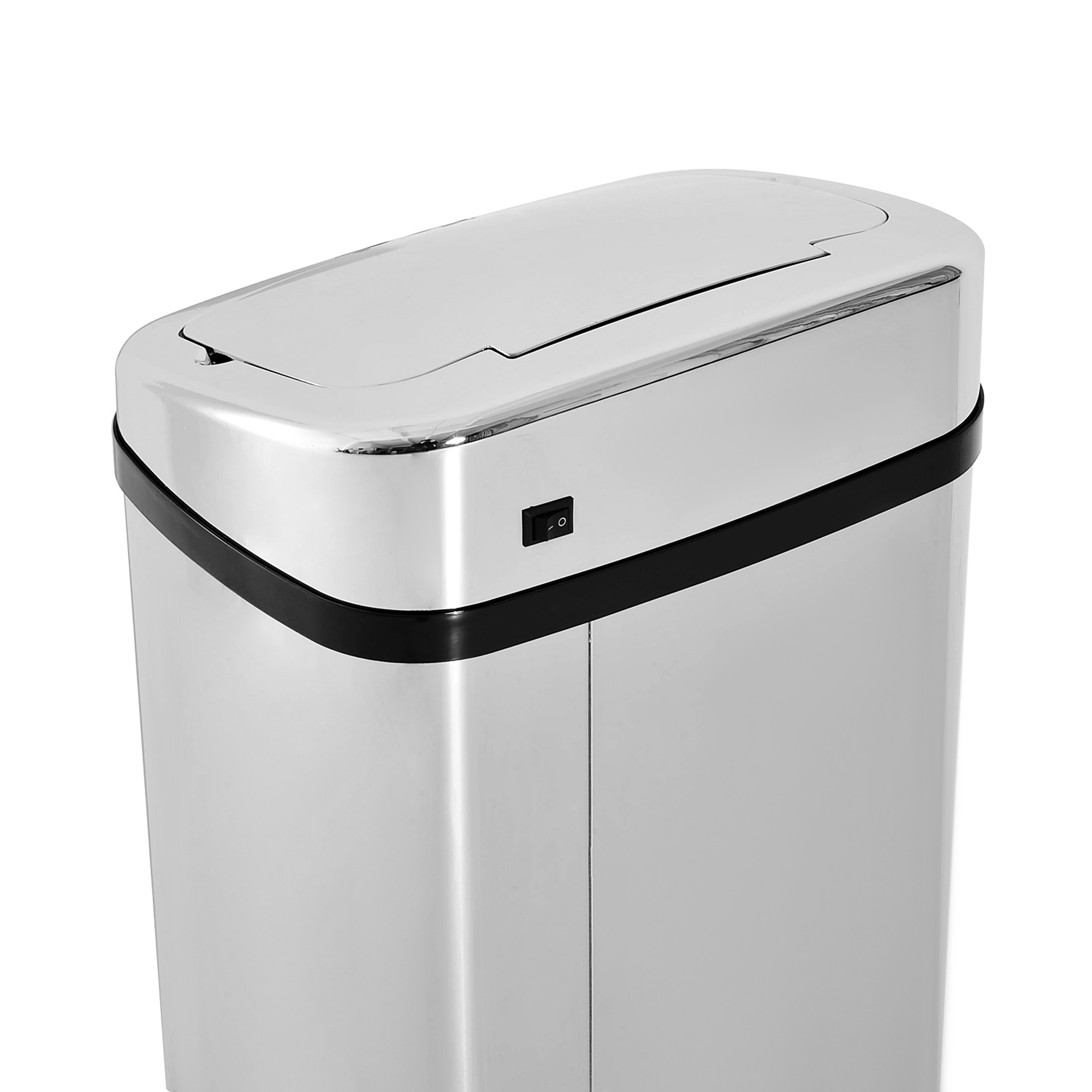 50L Infrared Touchless Automatic Motion Sensor Dustbin Stainless Steel Trash — image 3