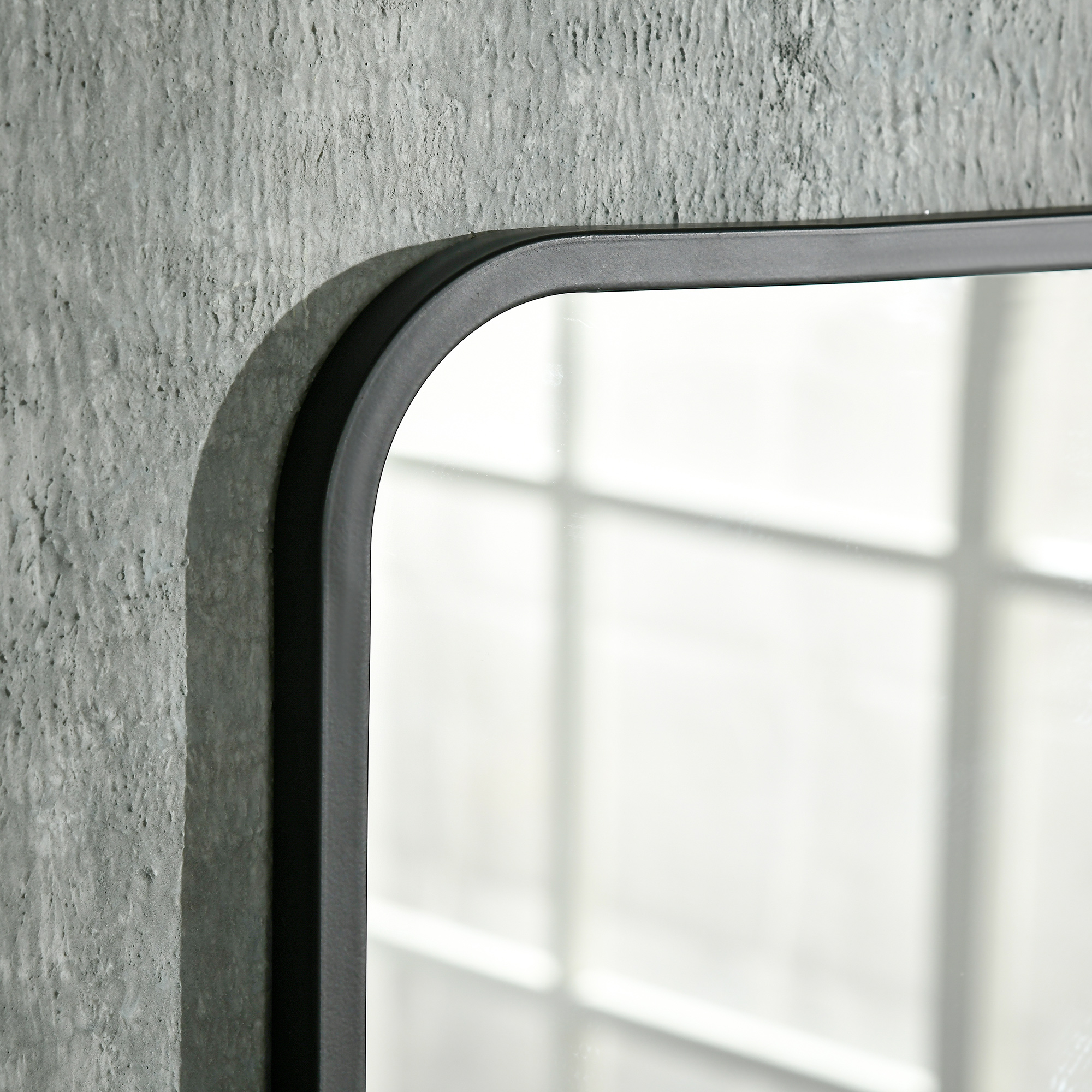 Modern Square Wall Mirror With Storage Shelf,70 X 50 Cm Mirrors For Living — image 3
