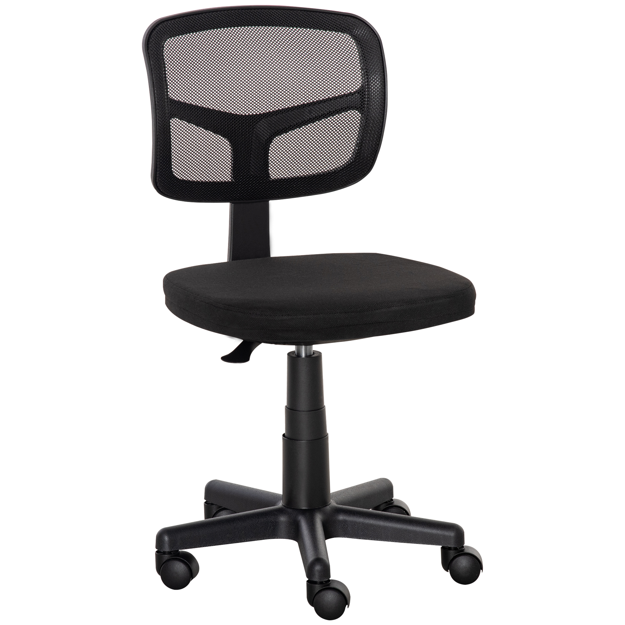 Vinsetto Small Office Chair Without Arms,Ergonomic Swivel Mesh Desk With Curved — image 2
