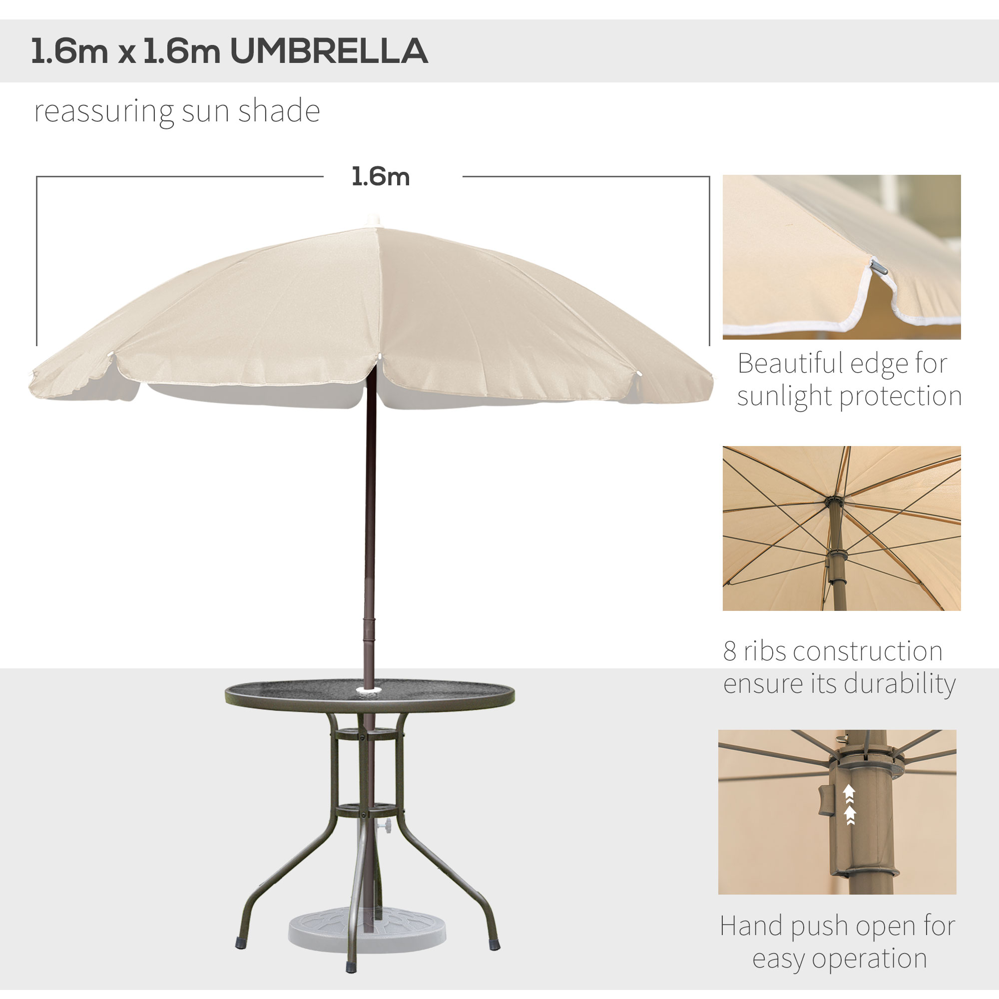 Garden Patio Texteline Folding Chairs Plus Table And Parasol Furniture Bistro — image 2