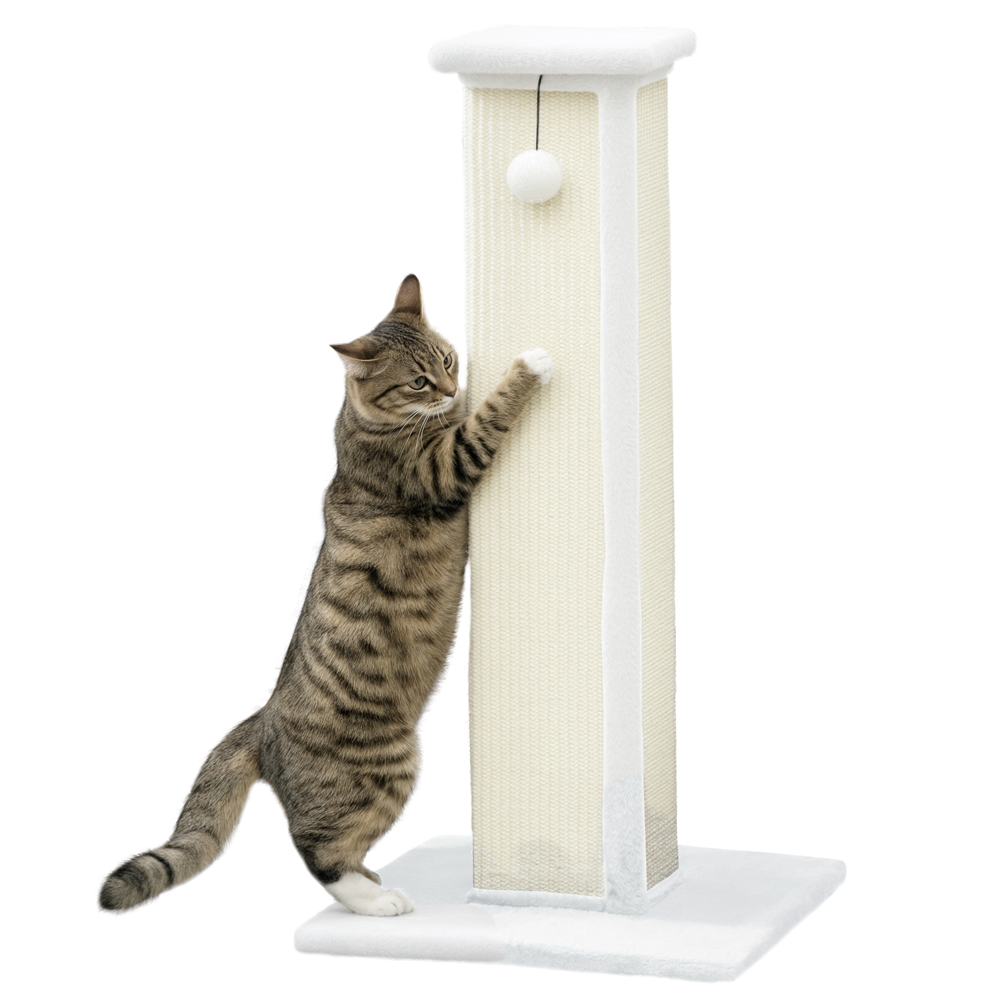 81cm Cat Scratcher,Vertical Full Scratcher W/ Natural Sisal Rope,Hanging — image 2