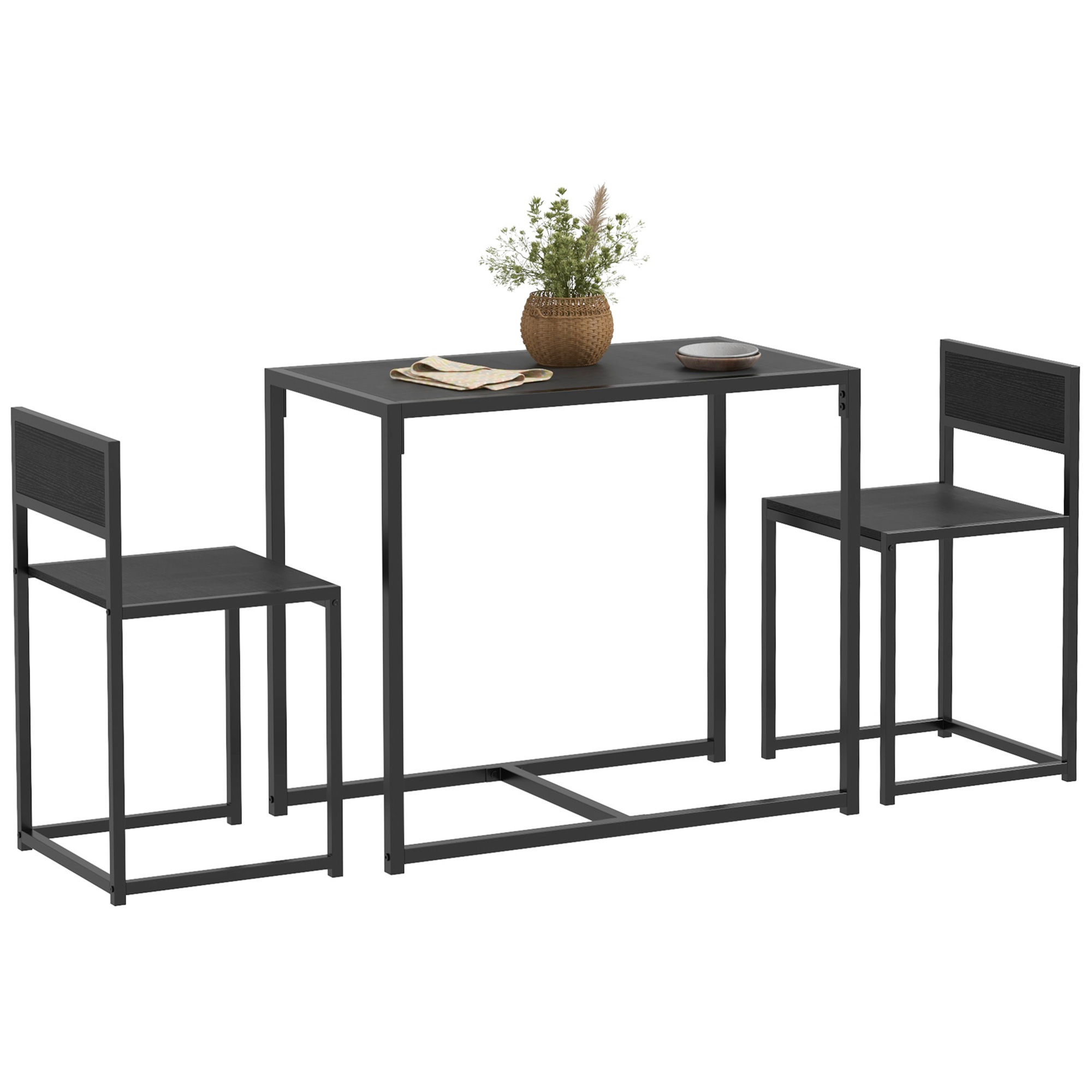 Dining Table And Chairs Set 2,Dining Room Sets,Rectangular Space Saving 2 — image 2