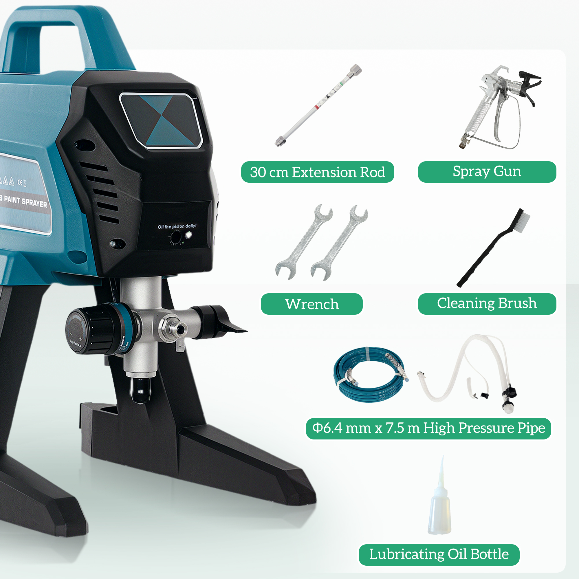 Airless Paint Sprayer,Thinning-Free Electric Spray Gun For Walls,Fences & DIY — image 2