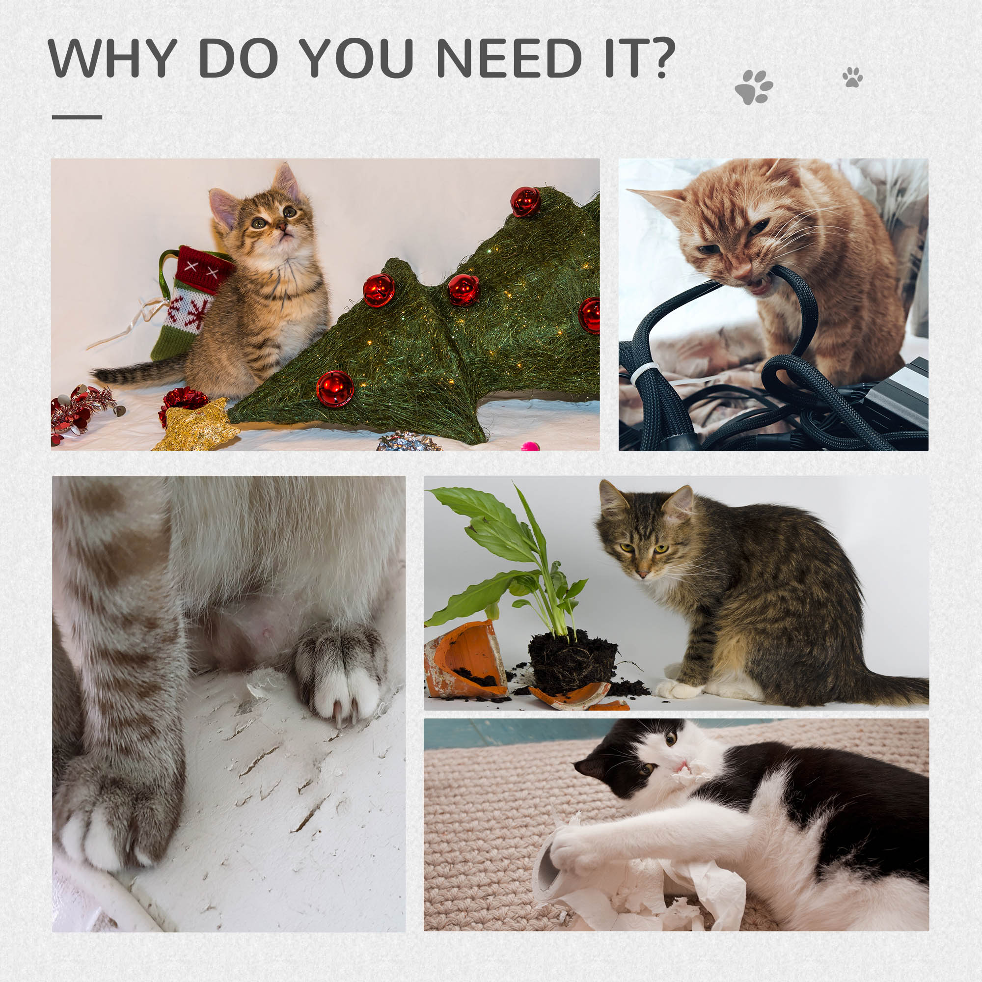 Cat Tree For Indoor Cats With Scratching Post Climbing Tower Kitty Activity — image 4