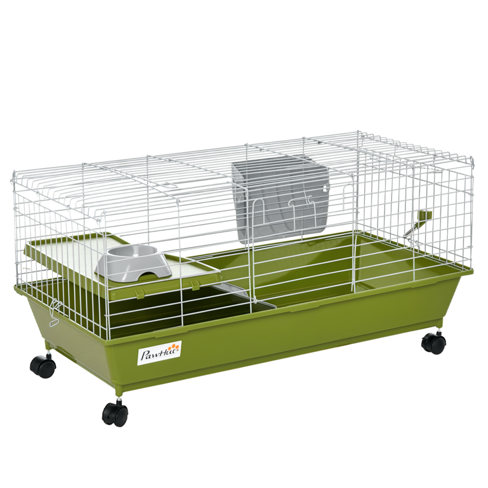 Small Animal Cage Rabbit Guinea Pigs Chinchillas W/ Wheels Water Bottle Food — image 2