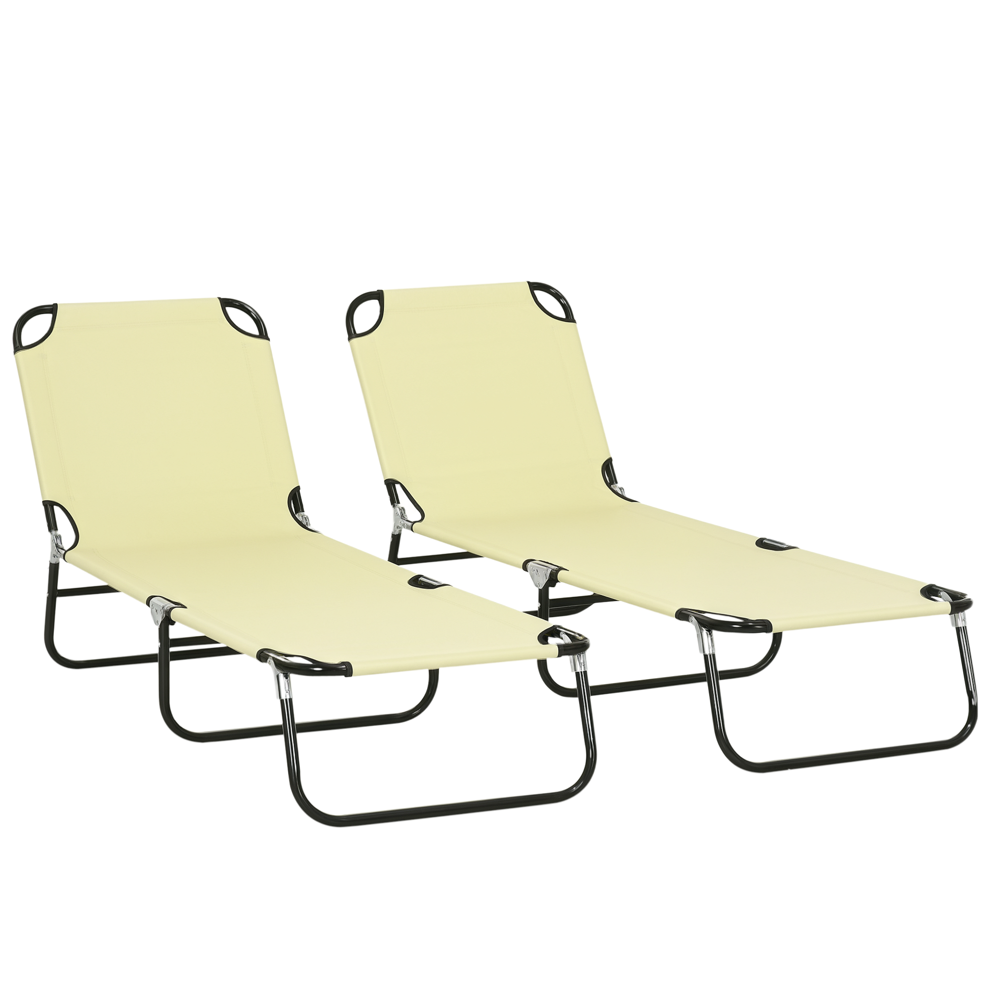 Set Of Two Folding Sun Loungers — image 4