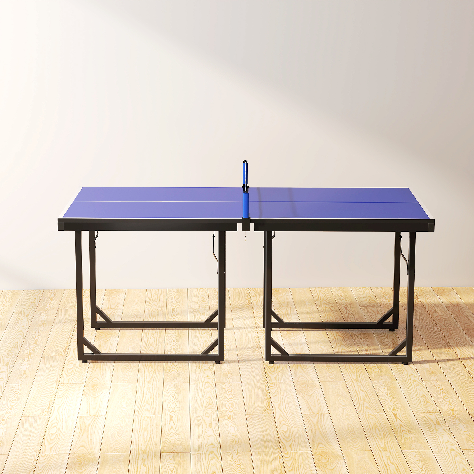 6ft Table Tennis Table,Ping Pong With Net,Foldable And Portable Ping Set — image 5