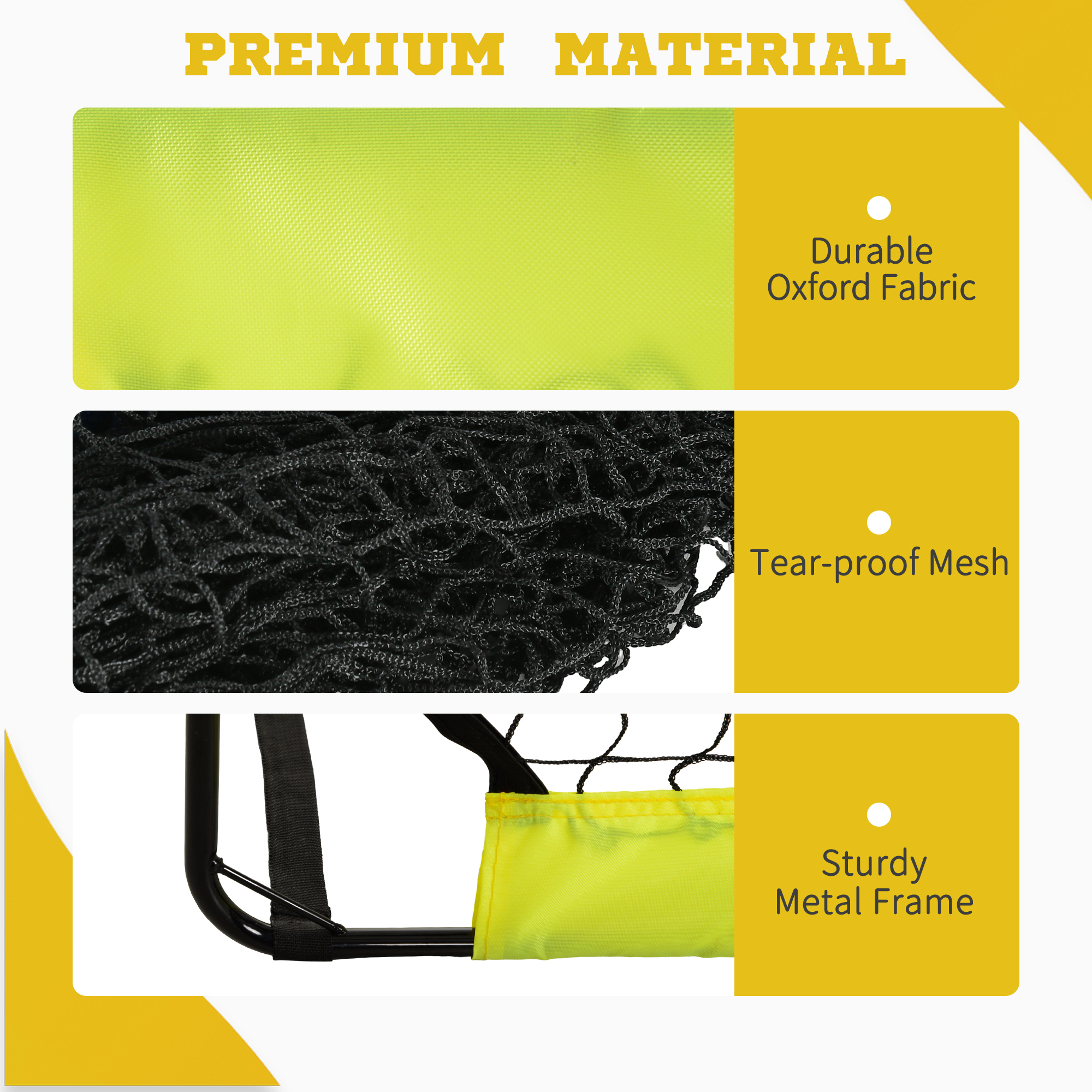 Two Football Goal Nets,Foldable Outdoor Sport Training Equipment,for