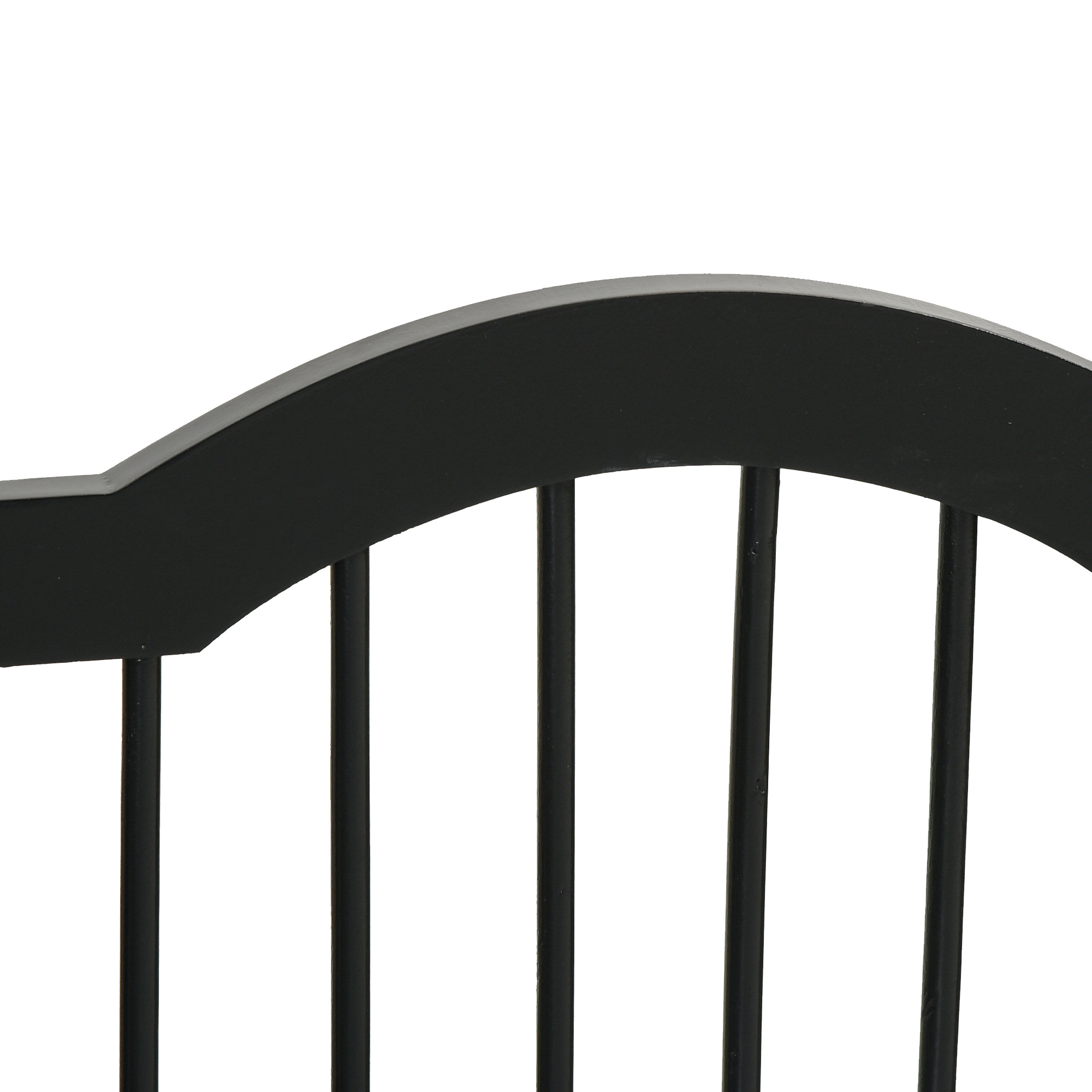 Freestanding Pet Gate Wooden Dog Gate With Support Feet Foldable Pet Fence Safety Barrier For The House Doorway Stairs Black detail photo 2