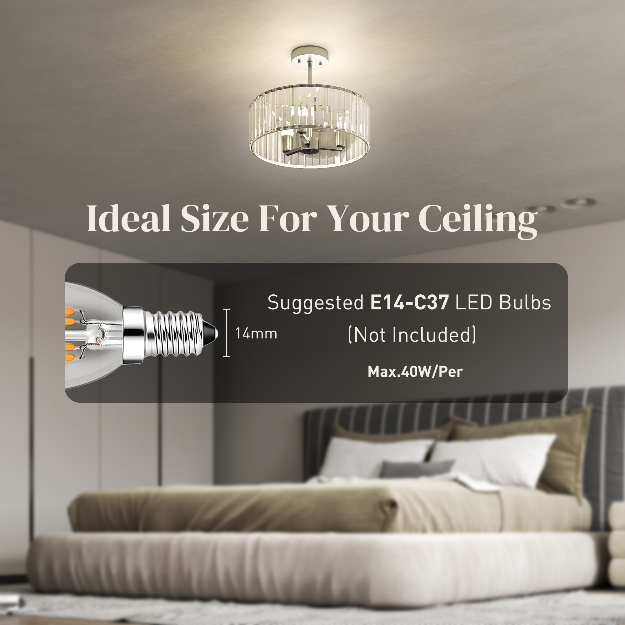 Crystal ceiling light fixture,semi flush mount modern