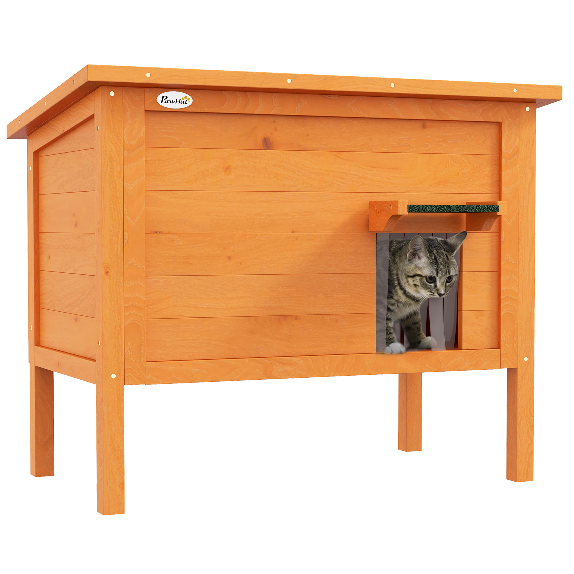 Feral Cat House,Wooden Insulated With Removable Floor,Water-Resistant Openable — image 4
