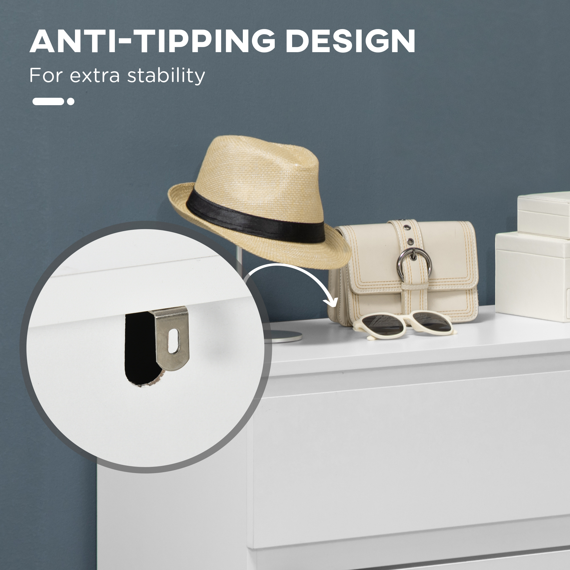Chest Of Three Drawers-White — image 5