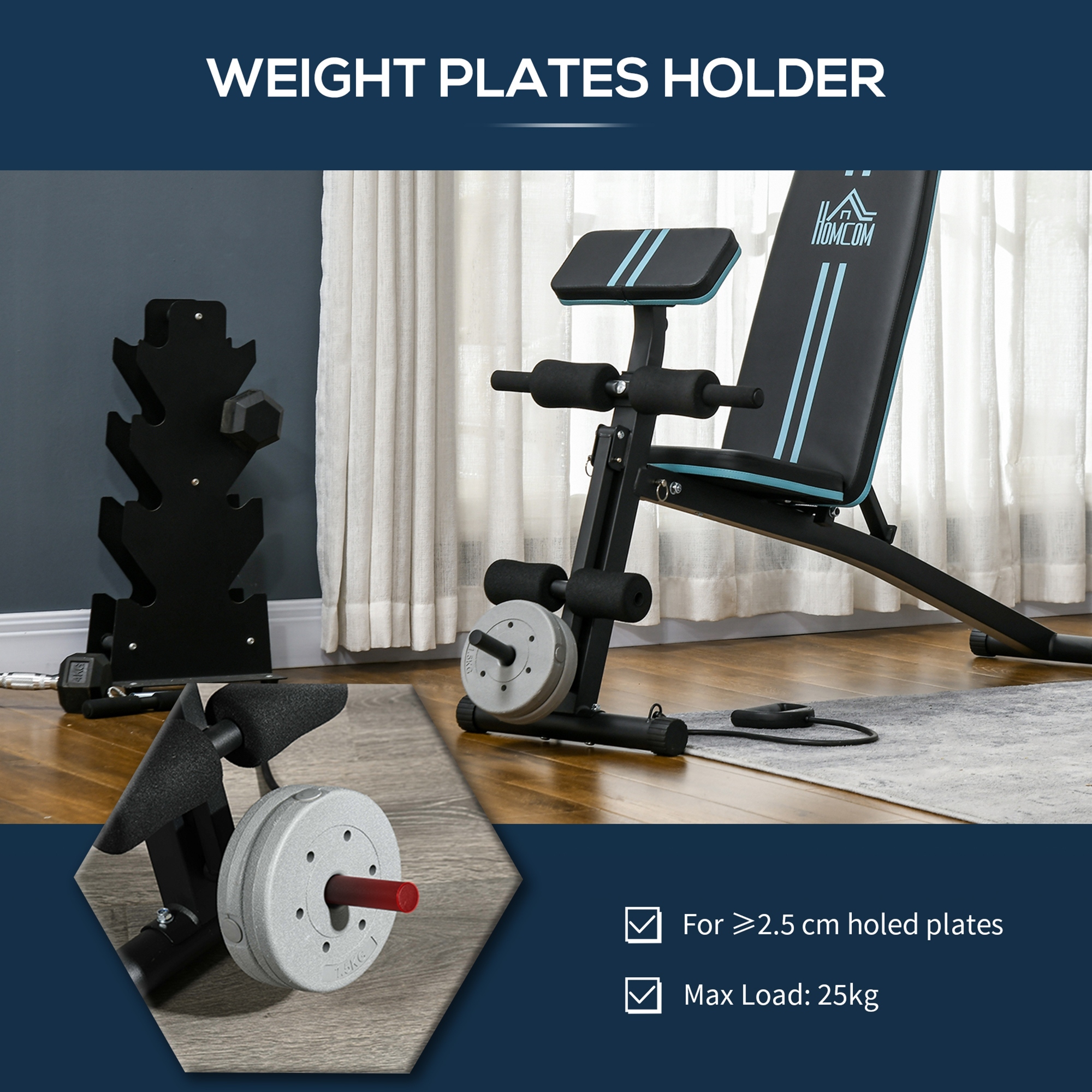 Foldable Weight Bench,Adjustable Strength Training Sit Up Ab