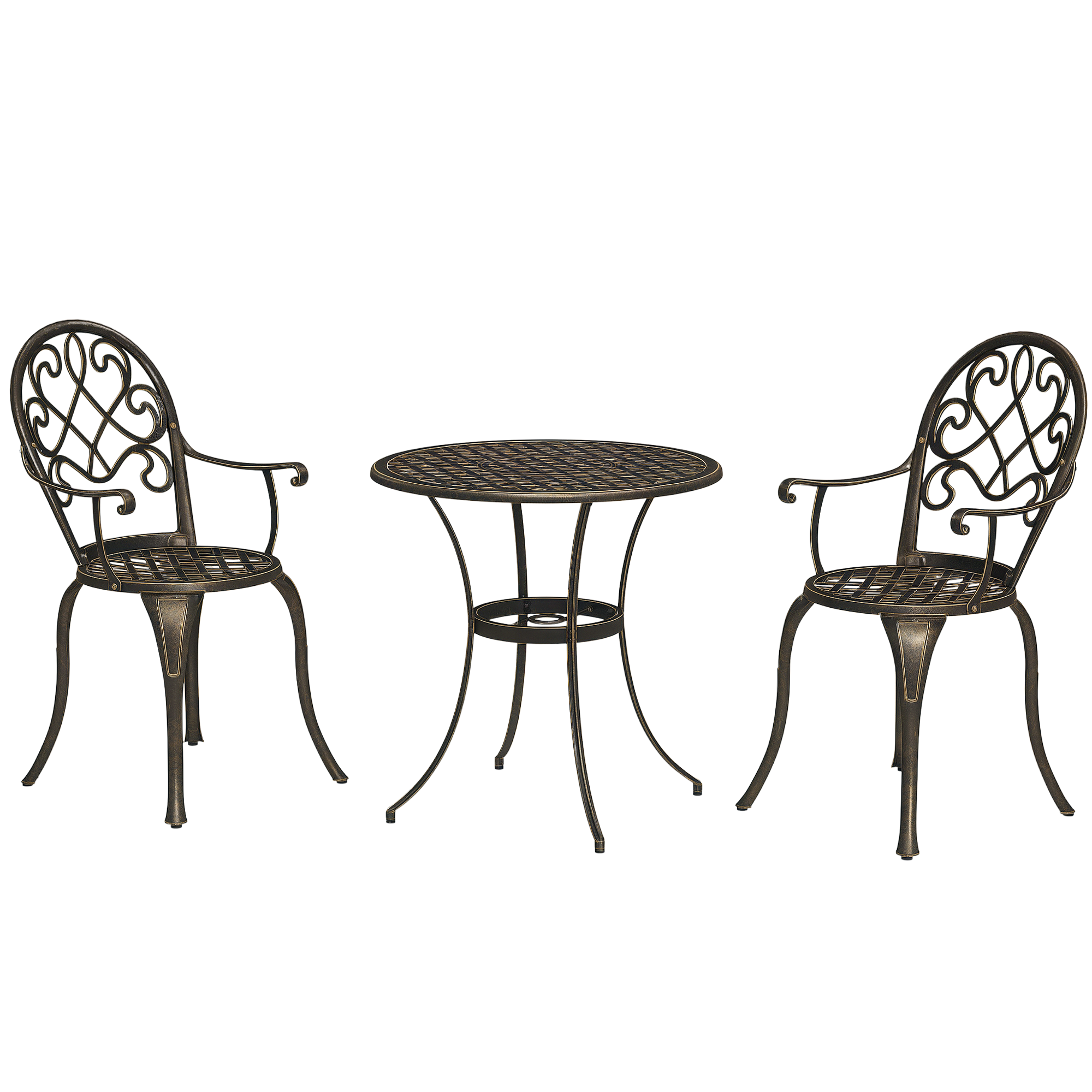 Three-Piece Elegant Aluminium Garden Set-Bronze Tone — image 5