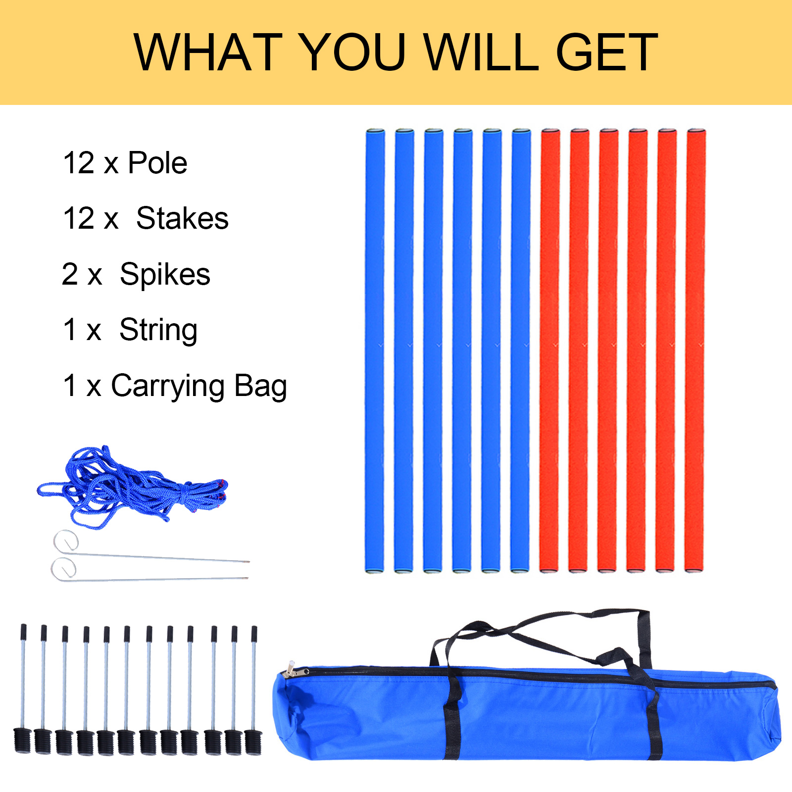 Dog Agility Training Equipment Play Run Obedience Set Adjustable (Poles) — image 3
