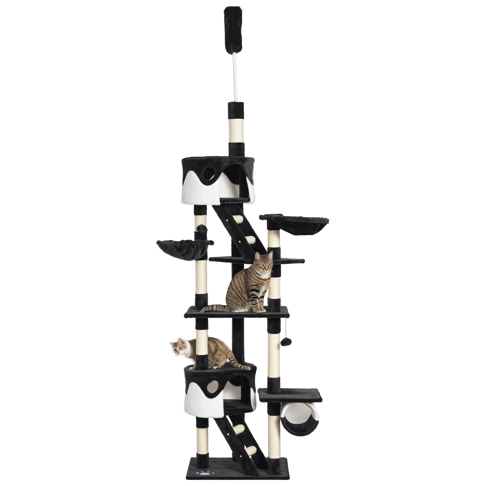Floor-to-Ceiling Cat Tree For Indoor Cats,240-260cm