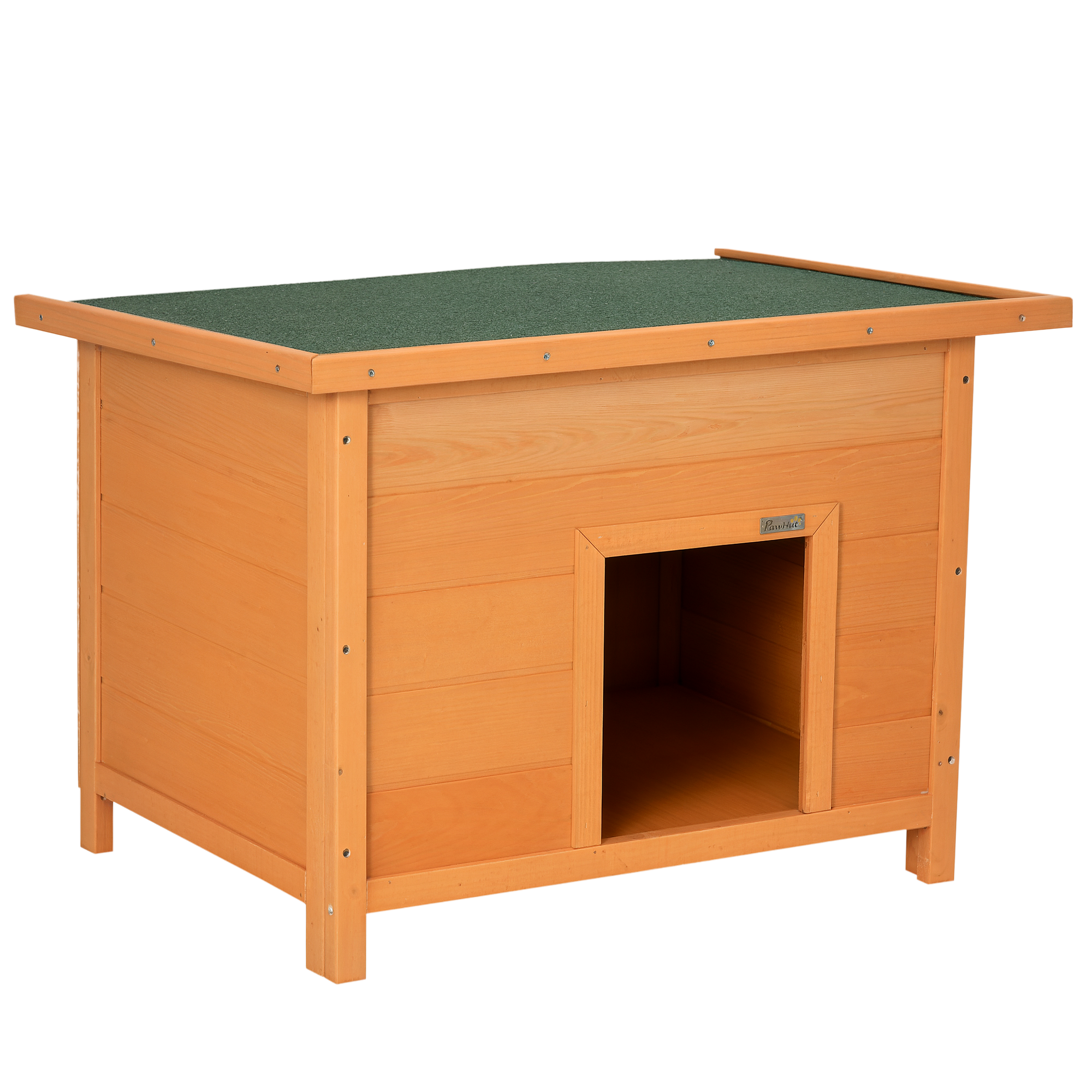 Wooden Dog Kennel Elevated Pet House W/ Open Top 82W X 58D X 58H Cm