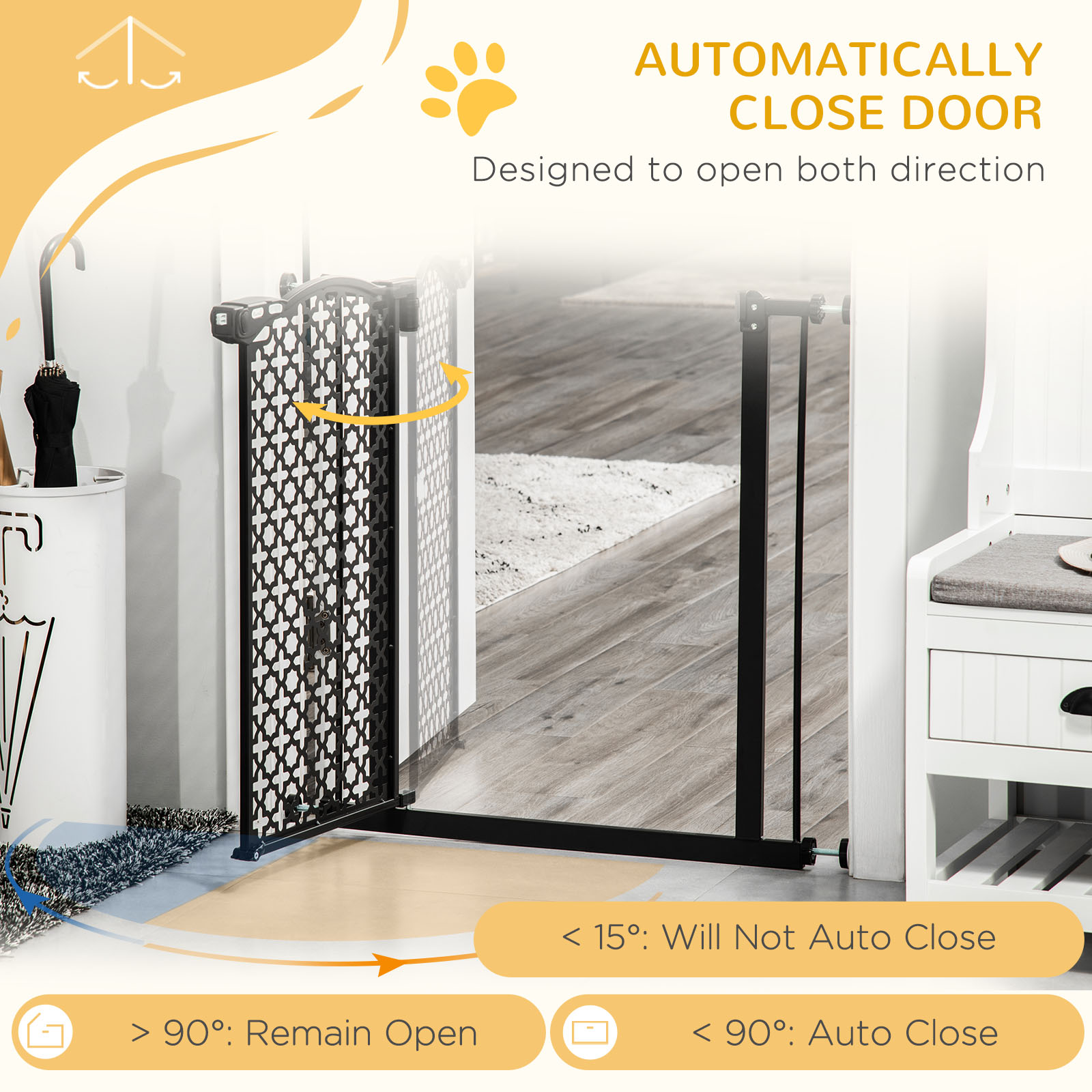 74-80 Cm Pressure Fit Safety Gate For Doorways And Staircases,Dog Gate,Pet