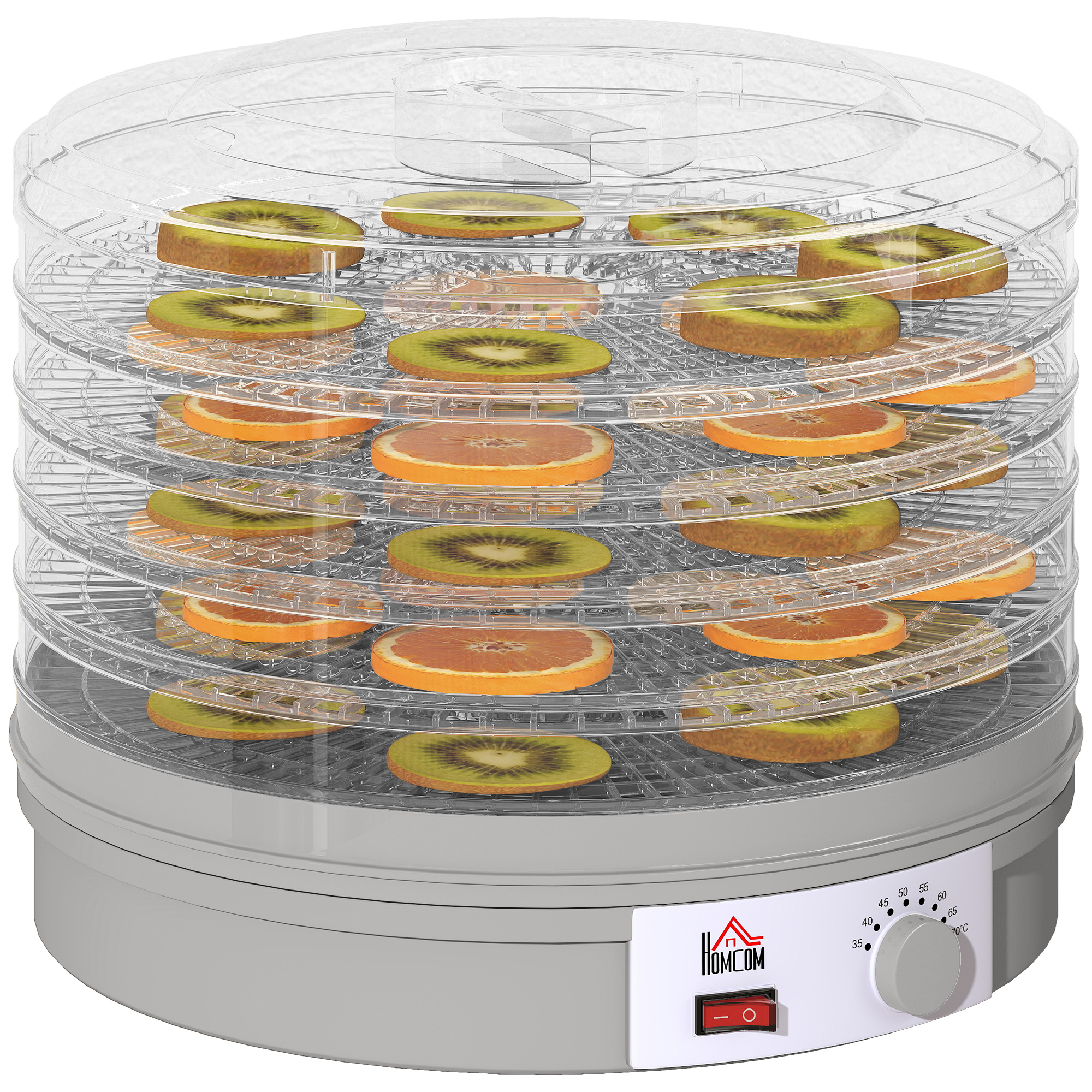 5 Tier Food Dehydrator,245W Dryer Machine With Adjustable Temperature Control