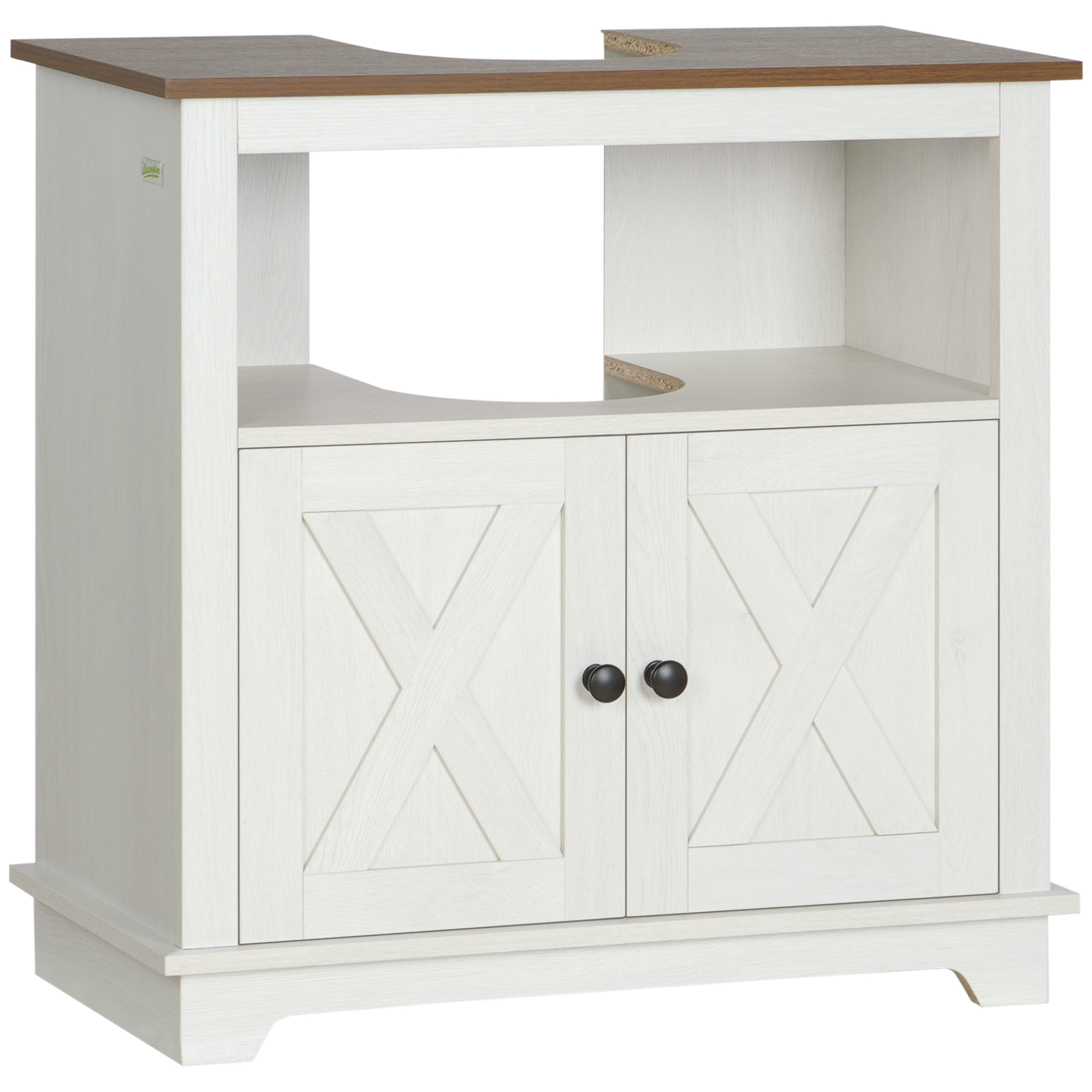 Under Sink Cabinet Bathroom Vanity Unit With Double Doors And Storage