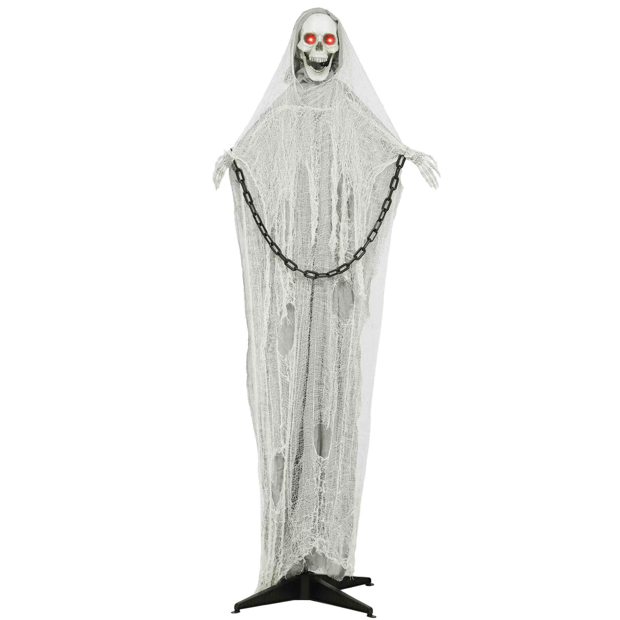 183 Cm Life Size Halloween Animated Skeleton Grim Reaper