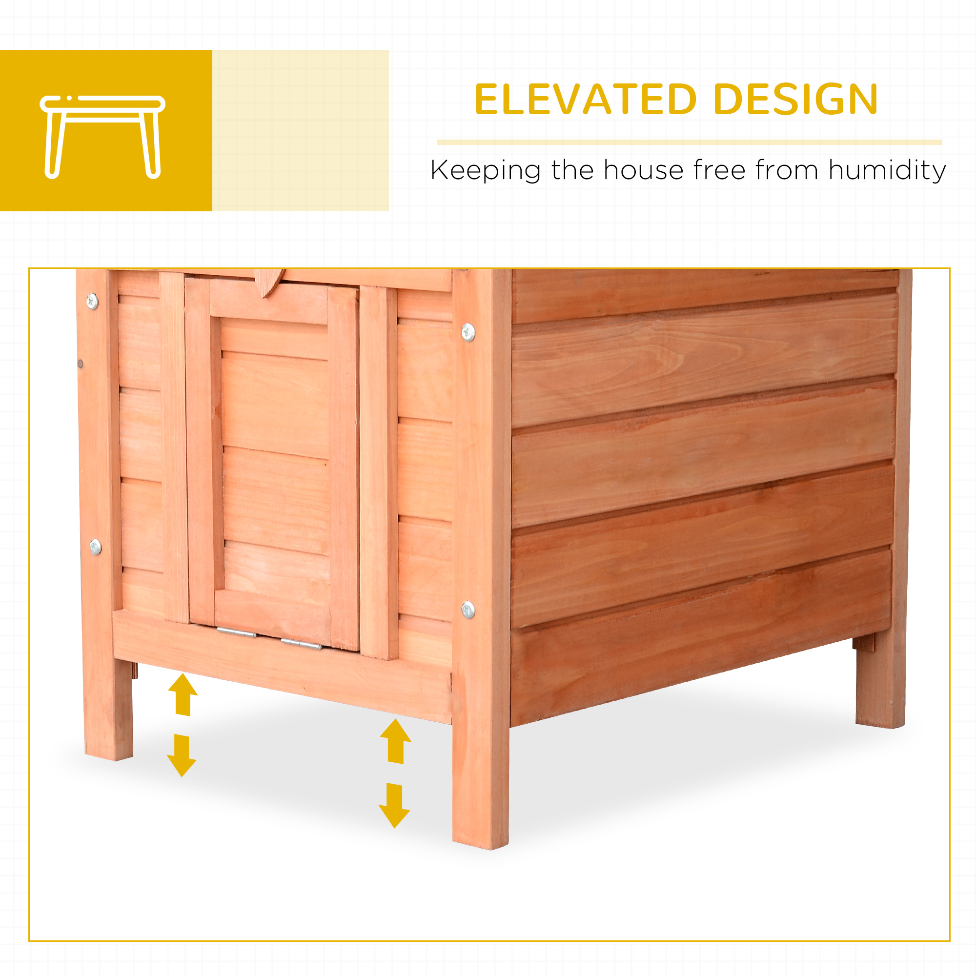 Wooden Rabbit Hutch Outdoor,Guinea Pig Hutch,Rabbit Hideaway,Cat House,Bunny