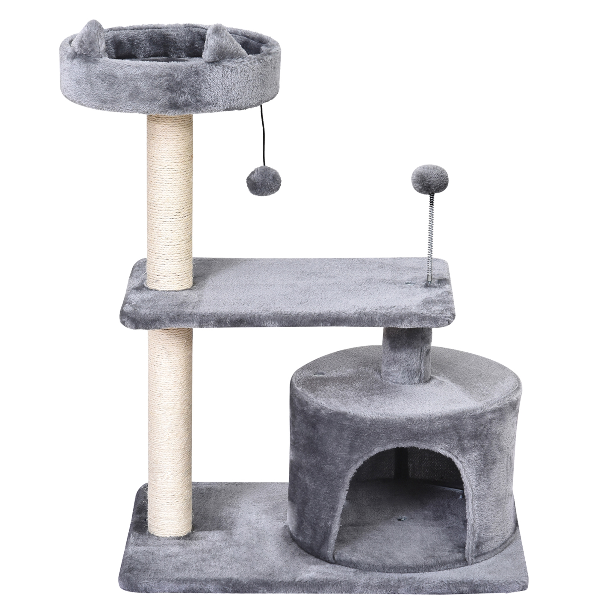 Cat Tree For Indoor Cats With Scratching Post Climbing Tower Kitty Activity — image 5