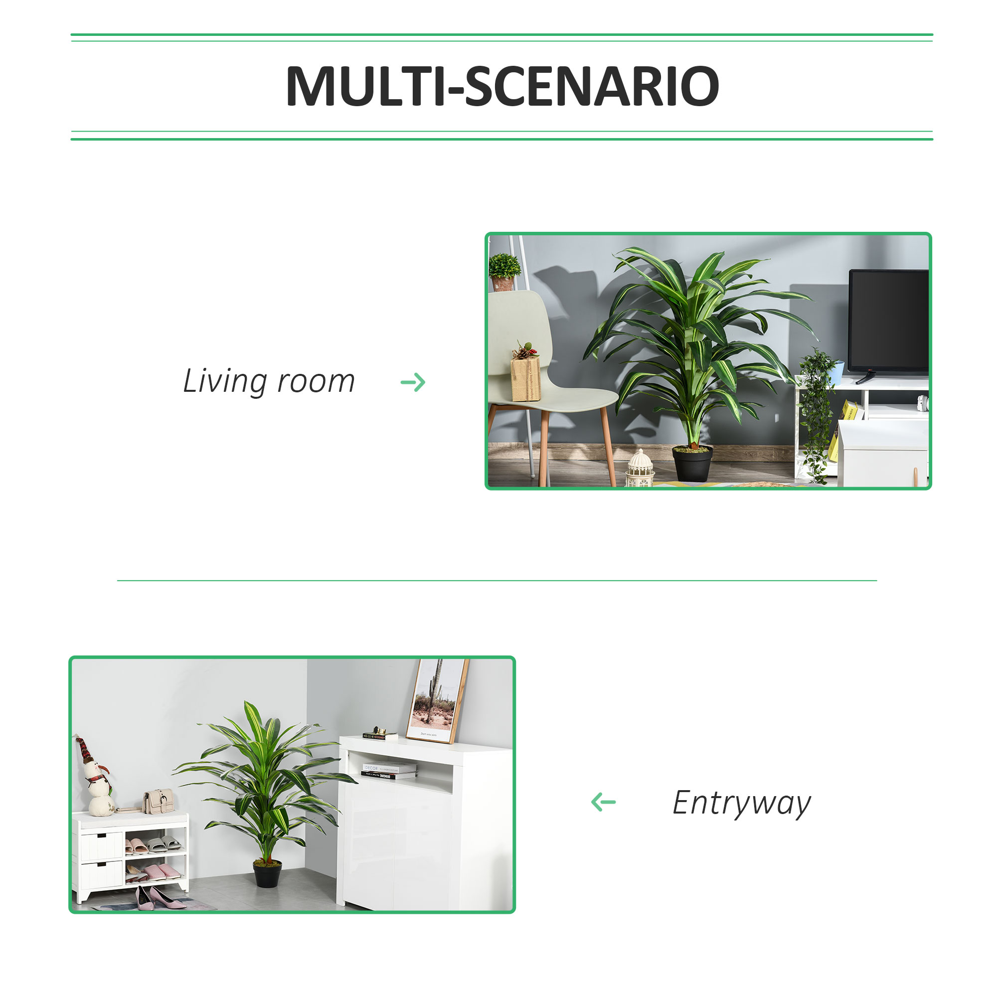 Artificial Plant In Pot,Fake Plant For Home Indoor