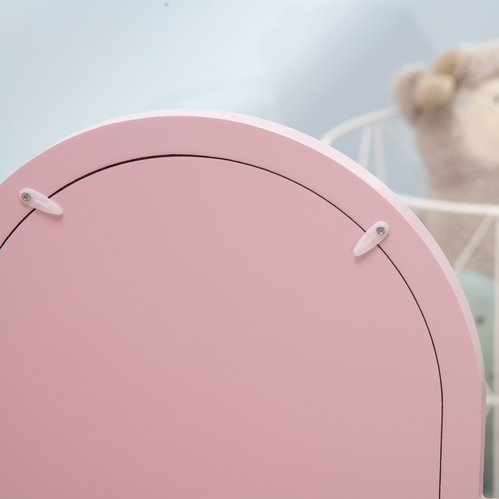 Kids Dressing Table Set,with Mirror And Drawer-Pink — image 2