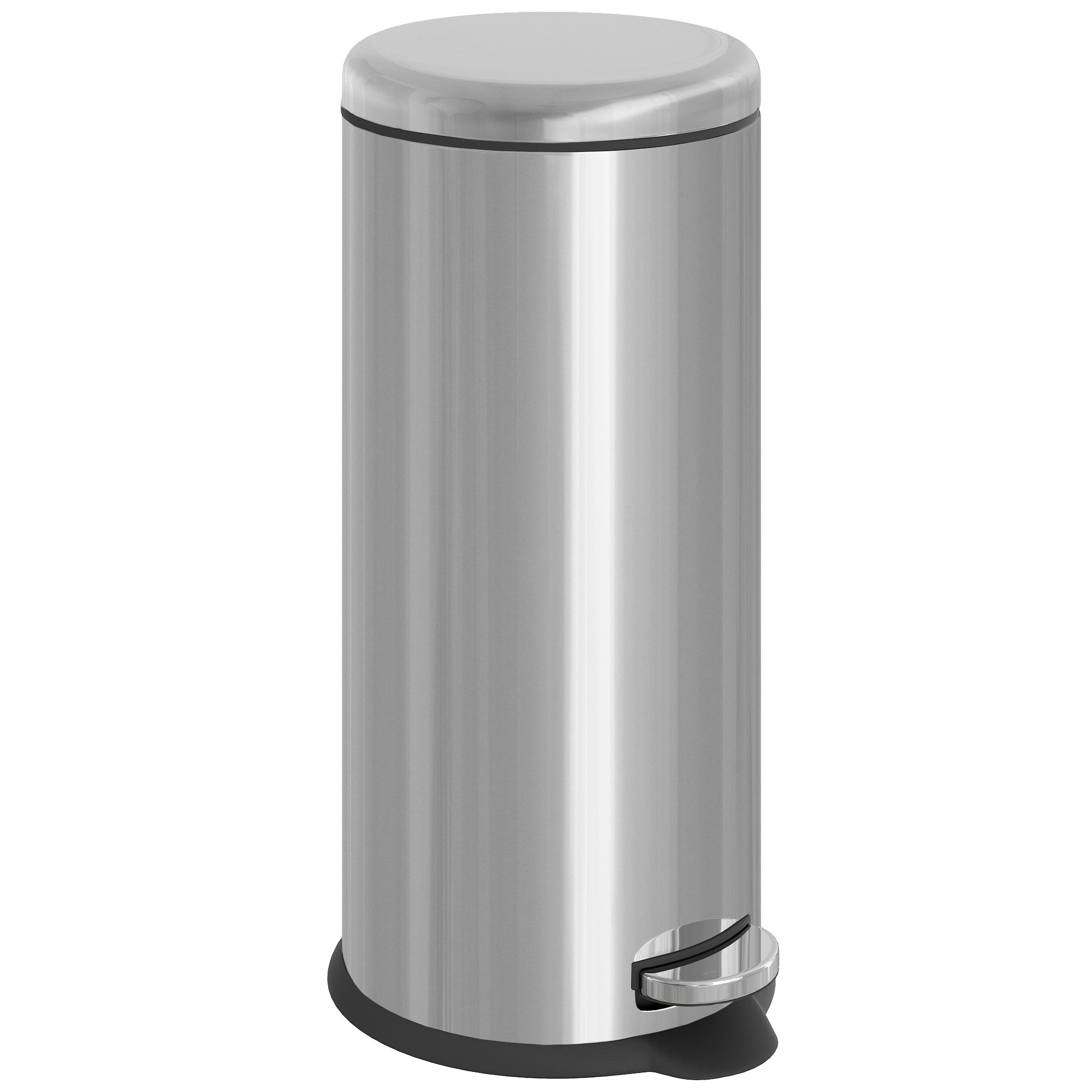 Foot Pedal Bin Stainless Steel Metal Waste Rubbish Lid Kitchen Garbage 30L — image 5