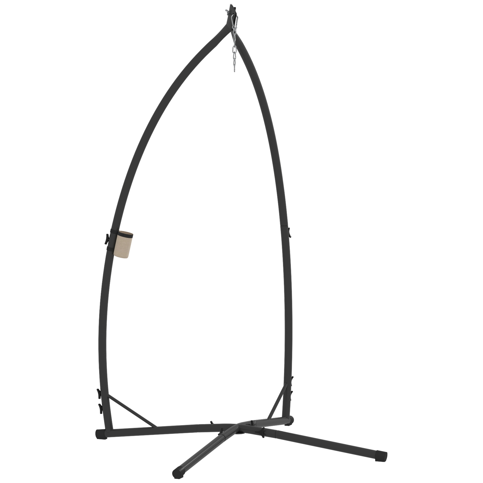 Hammock Chair Stand Only,Hanging With X-Shape Base,Heavy Duty Steel Single Egg — image 2