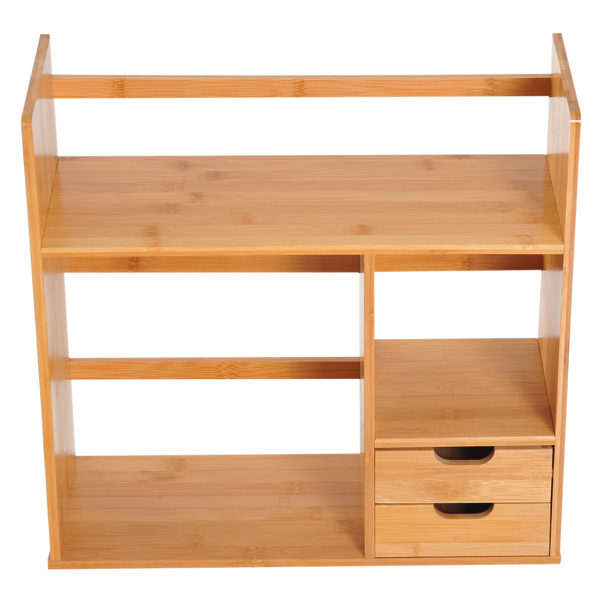 Desk Organiser Compartments Desktop Bookshelf Stationery Storage Shelf Document — image 3