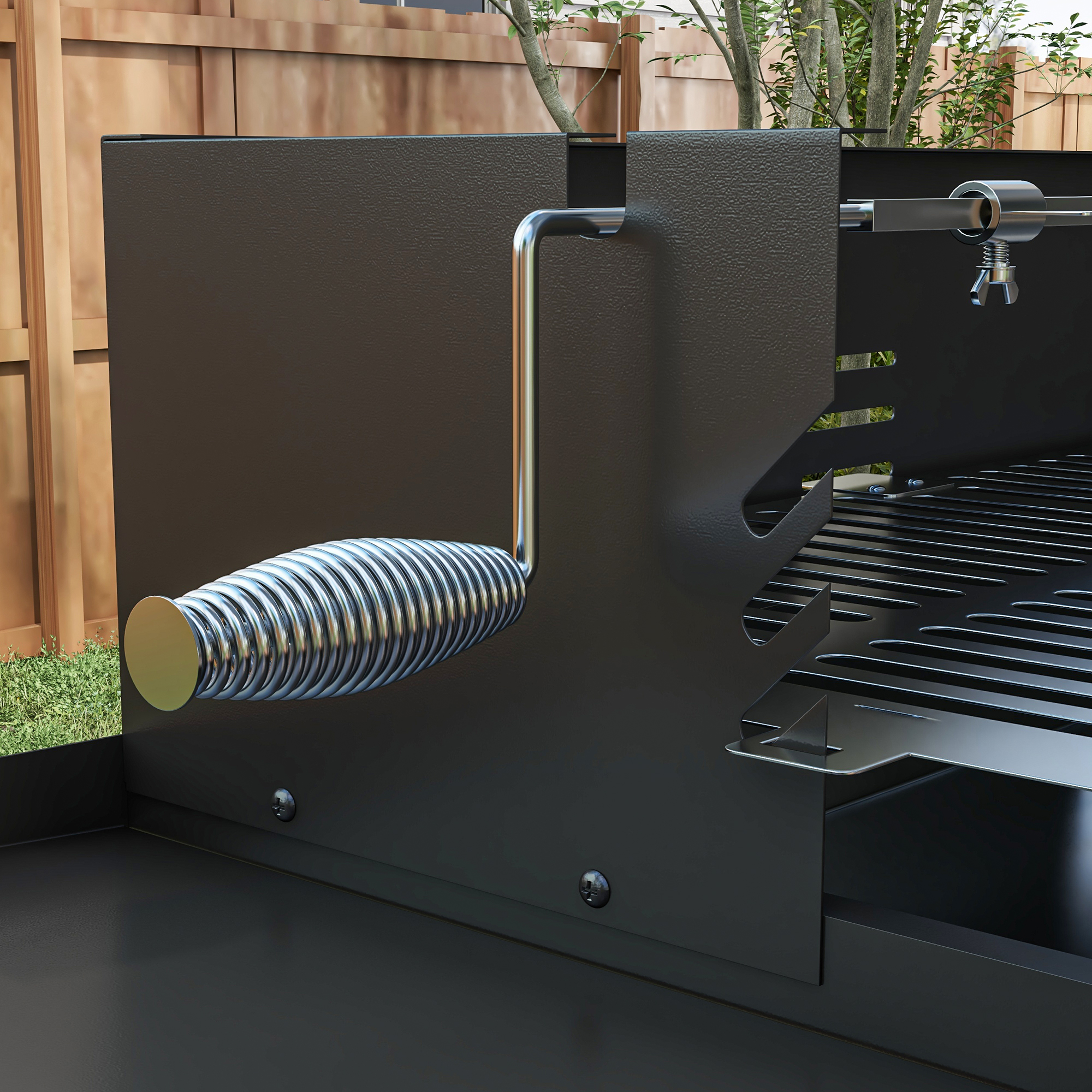 BBQ Rotisserie Grill Roaster Charcoal Spit Roasting Machine For Chicken Turkey — image 3