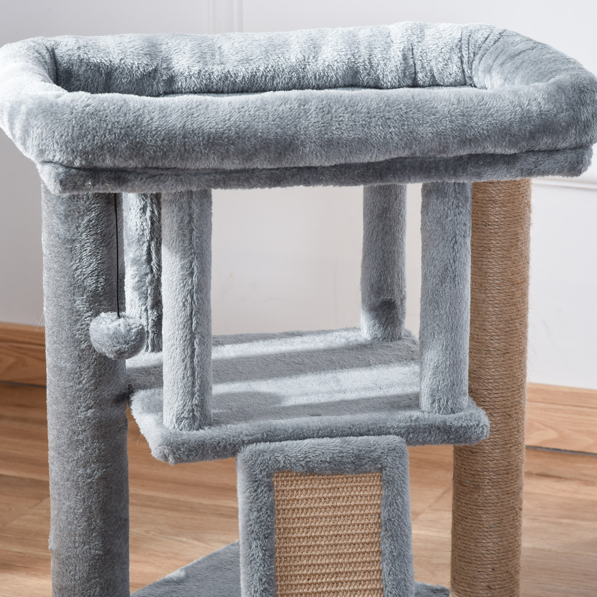 Cat Tree Tower For Indoor Cats Scratching Post Climbing Activity Centre W/Jute — image 2