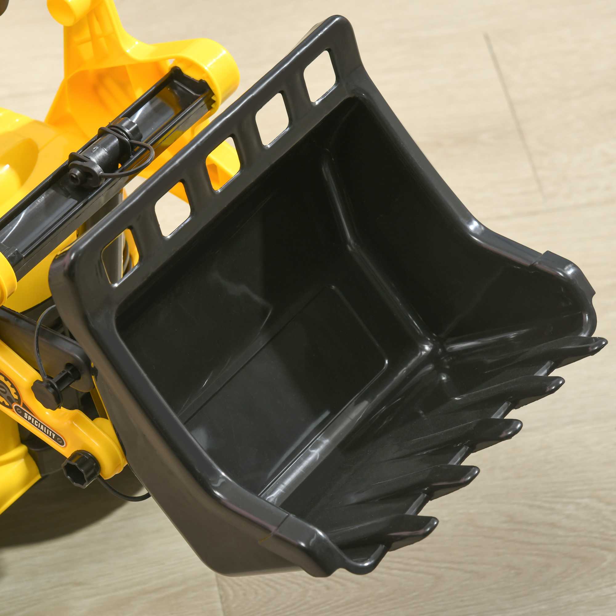 NO POWER 3 In 1 Ride On Toy Bulldozer Toddler Digger Excavator Scooter Storage — image 4