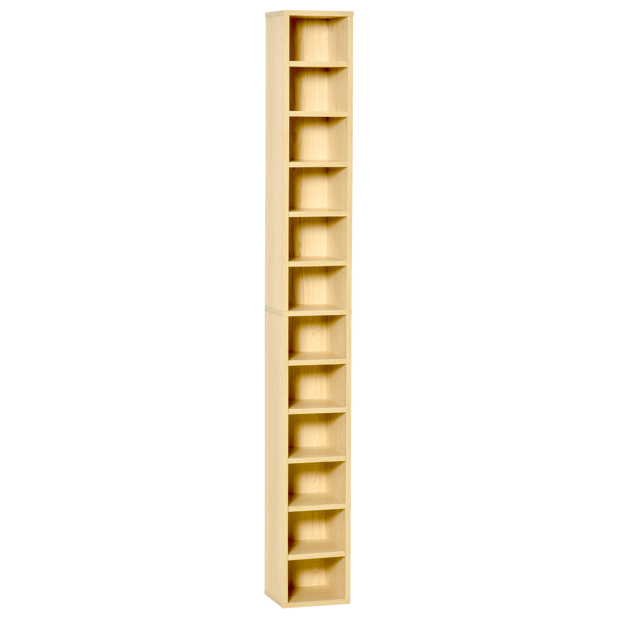204 CD Tall Narrow Media Storage Tower-Oak Tone — image 3