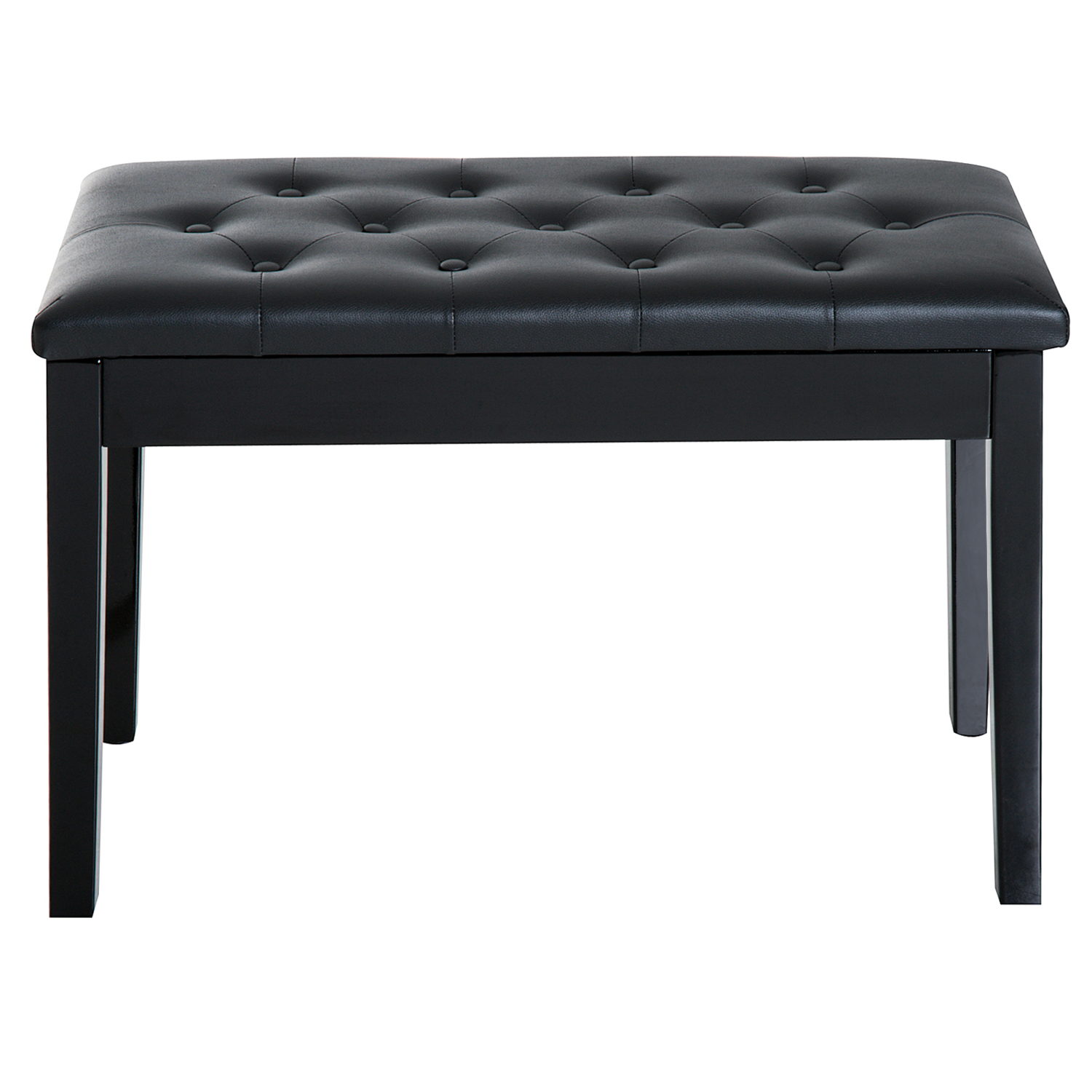 PU Leather Upholstered Piano Stool Makeup Bench Dressing Table Seat — image 3