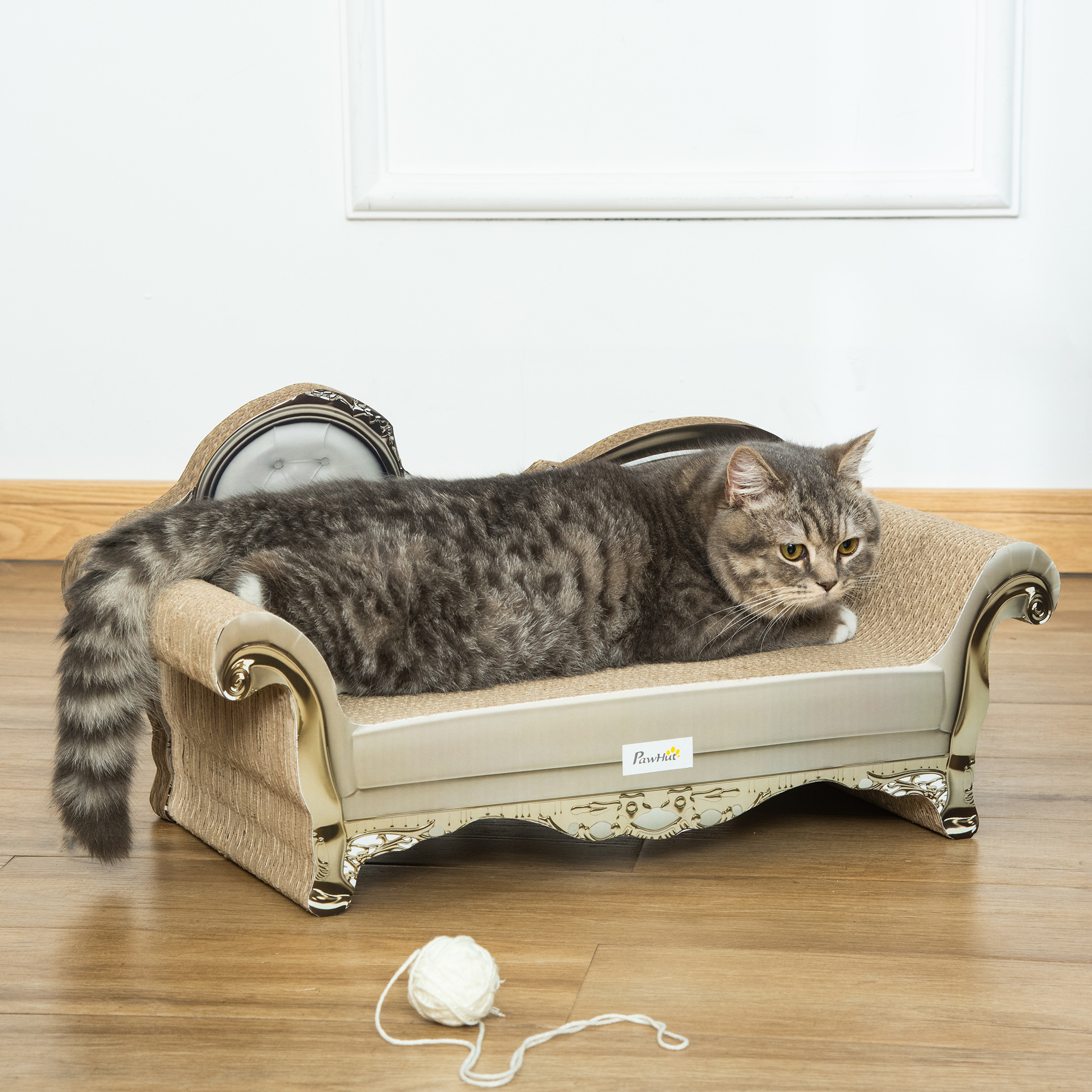 Cat Furniture,with Scratching Pad & Catnip-Brown — image 4