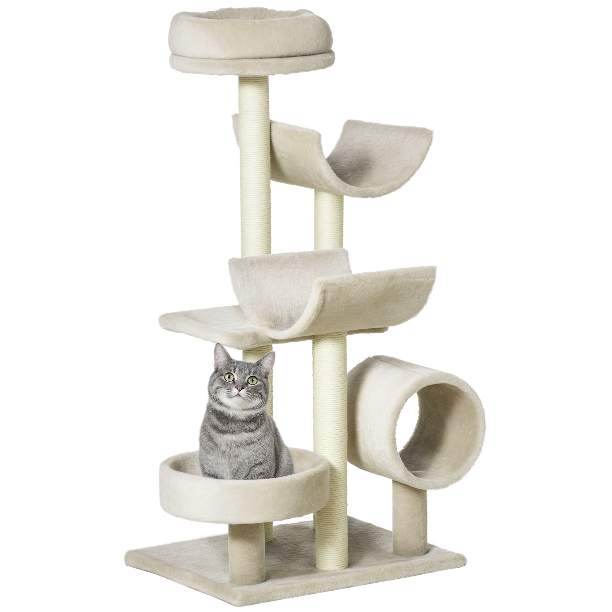 Cat Tree For Indoor Cats Kitten Pet Scratching Post Perch Activity Center