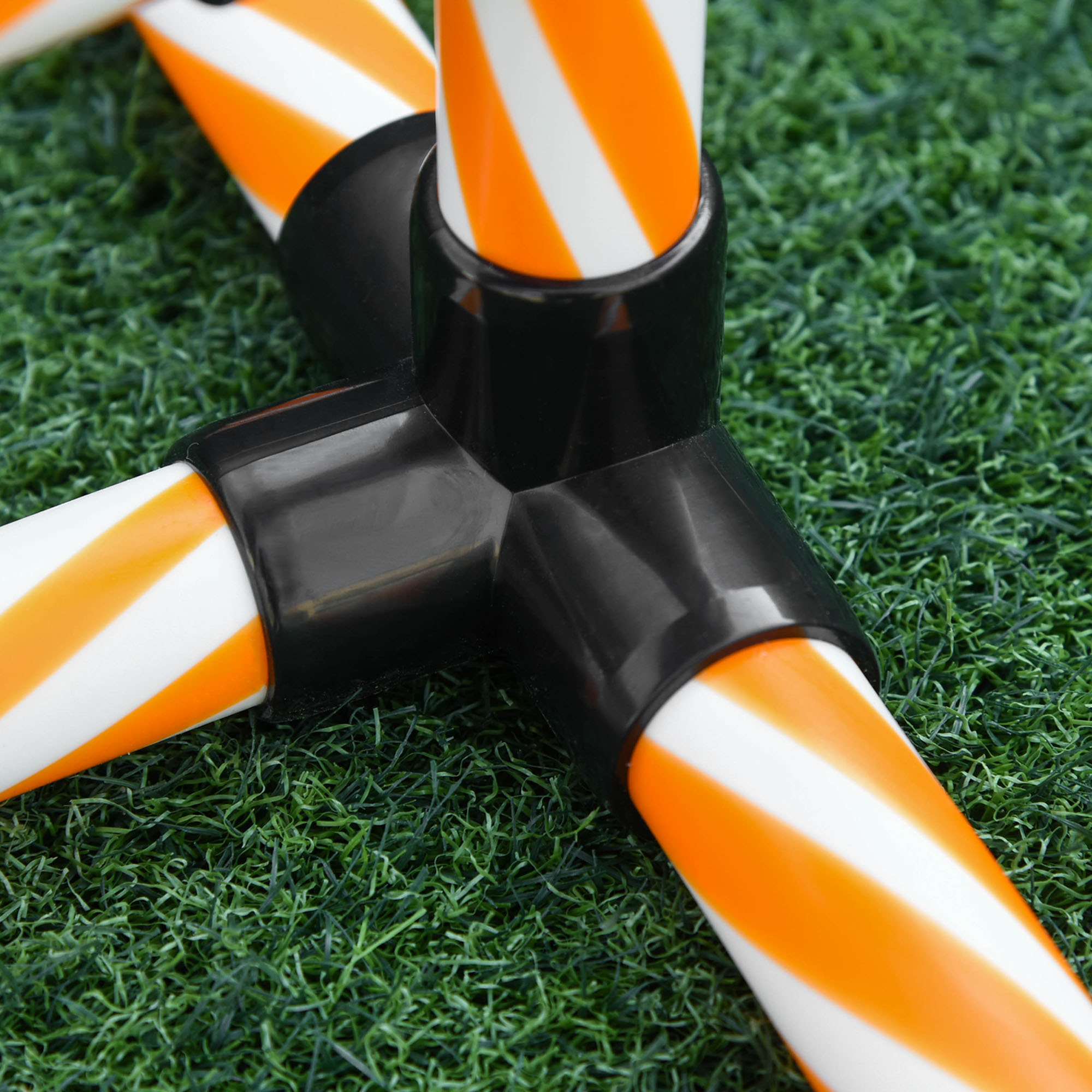 Dog Agility Equipment Pet Outdoor Training Play Run Obstacle W/ 6 Weaves Poles — image 2