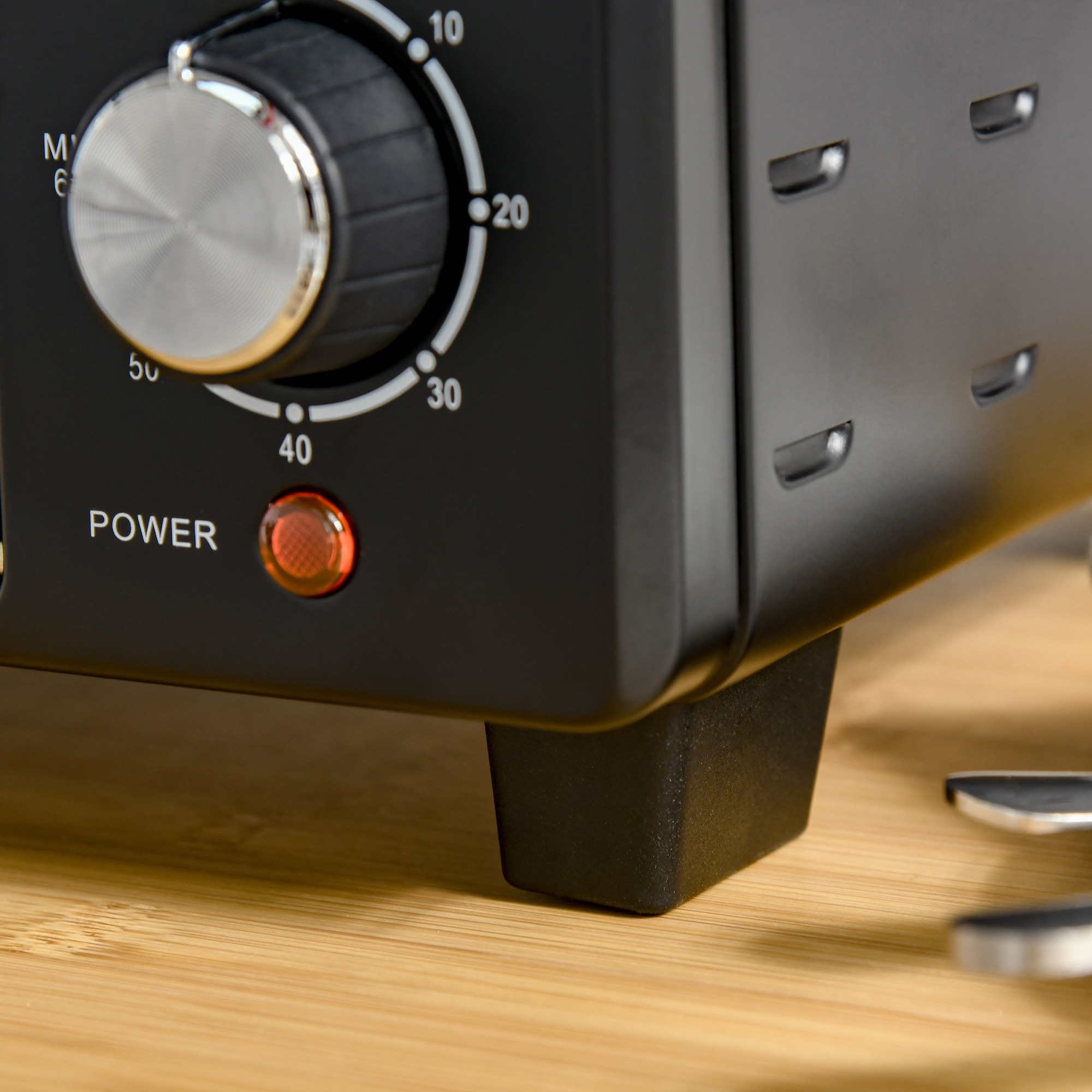 21L Mini Countertop Oven,100Â°C-230Â°C Adjustable Temp-Black — image 3