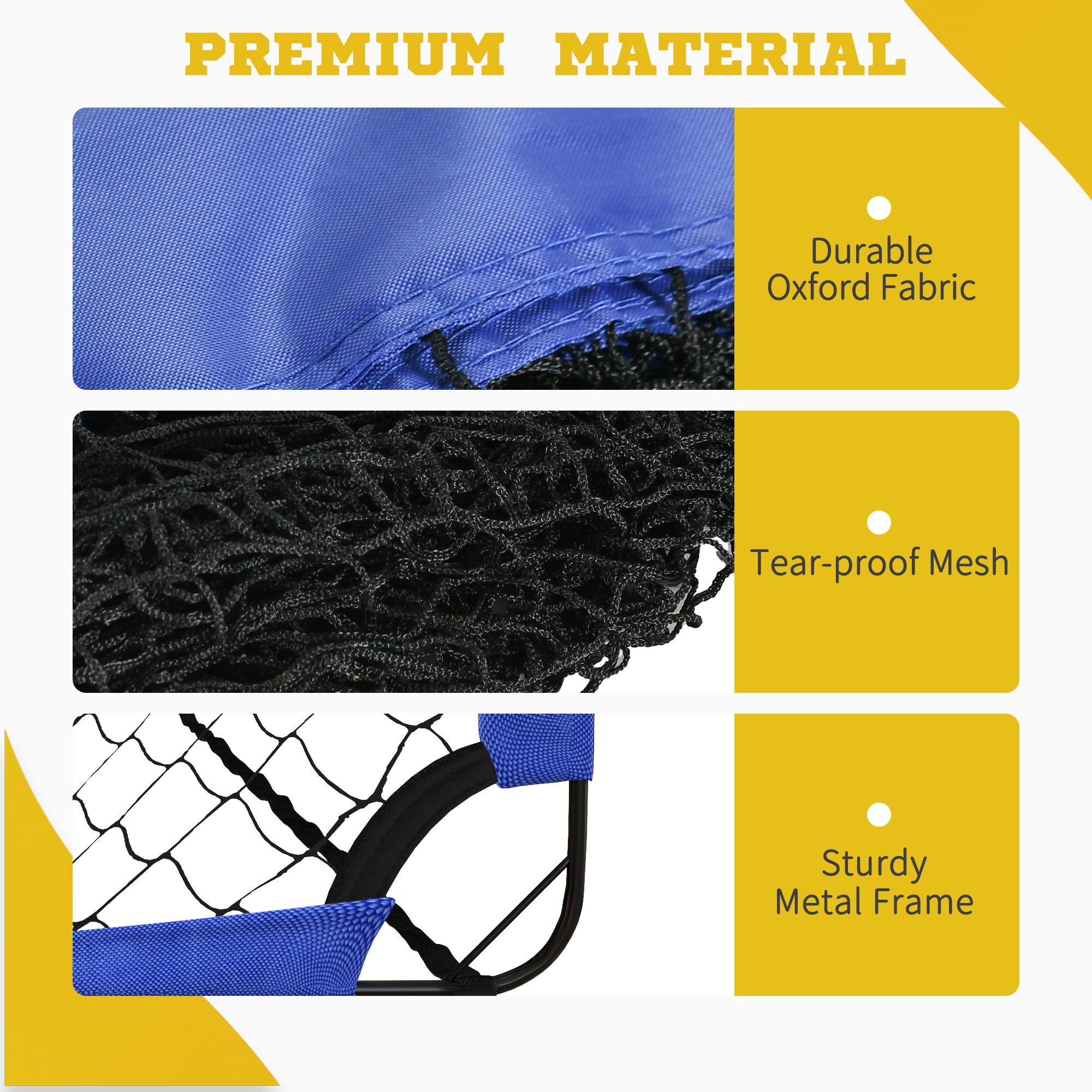 Set Of 2 Football Goal Net 6 X 3 Ft Foldable Outdoor Sport Training Teens — image 4
